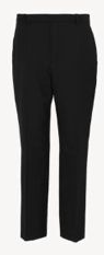 Saint Laurent Paris oc11z0126 596927 Pantalon Fltte Plat Tailleur in Noir Size US 28 / EU 44 - 2 Thumbnail
