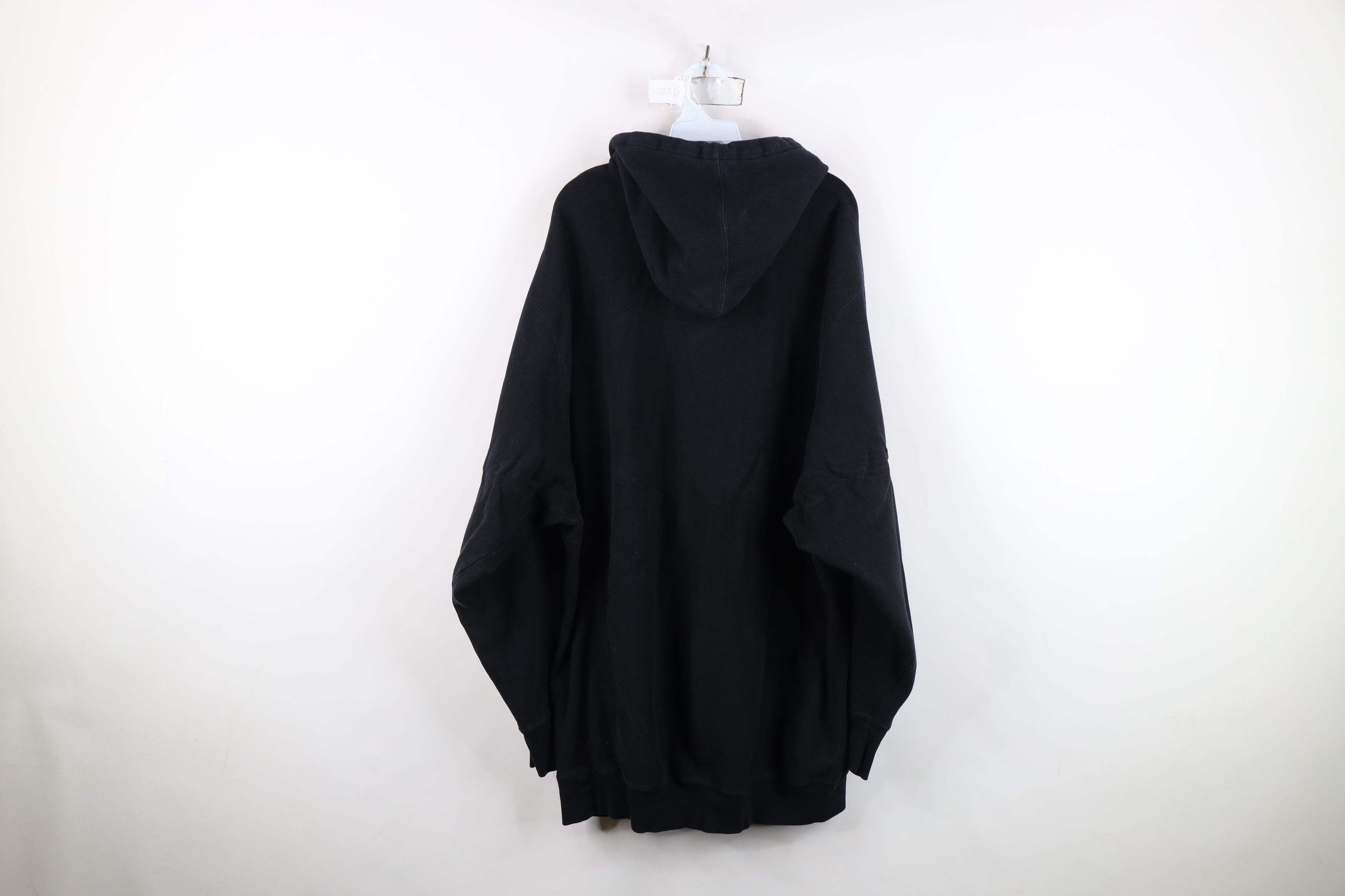 Vintage Vintage 90s Heavyweight Wayne State University Hoodie Black Size US XXL / EU 58 / 5 - 15 Thumbnail