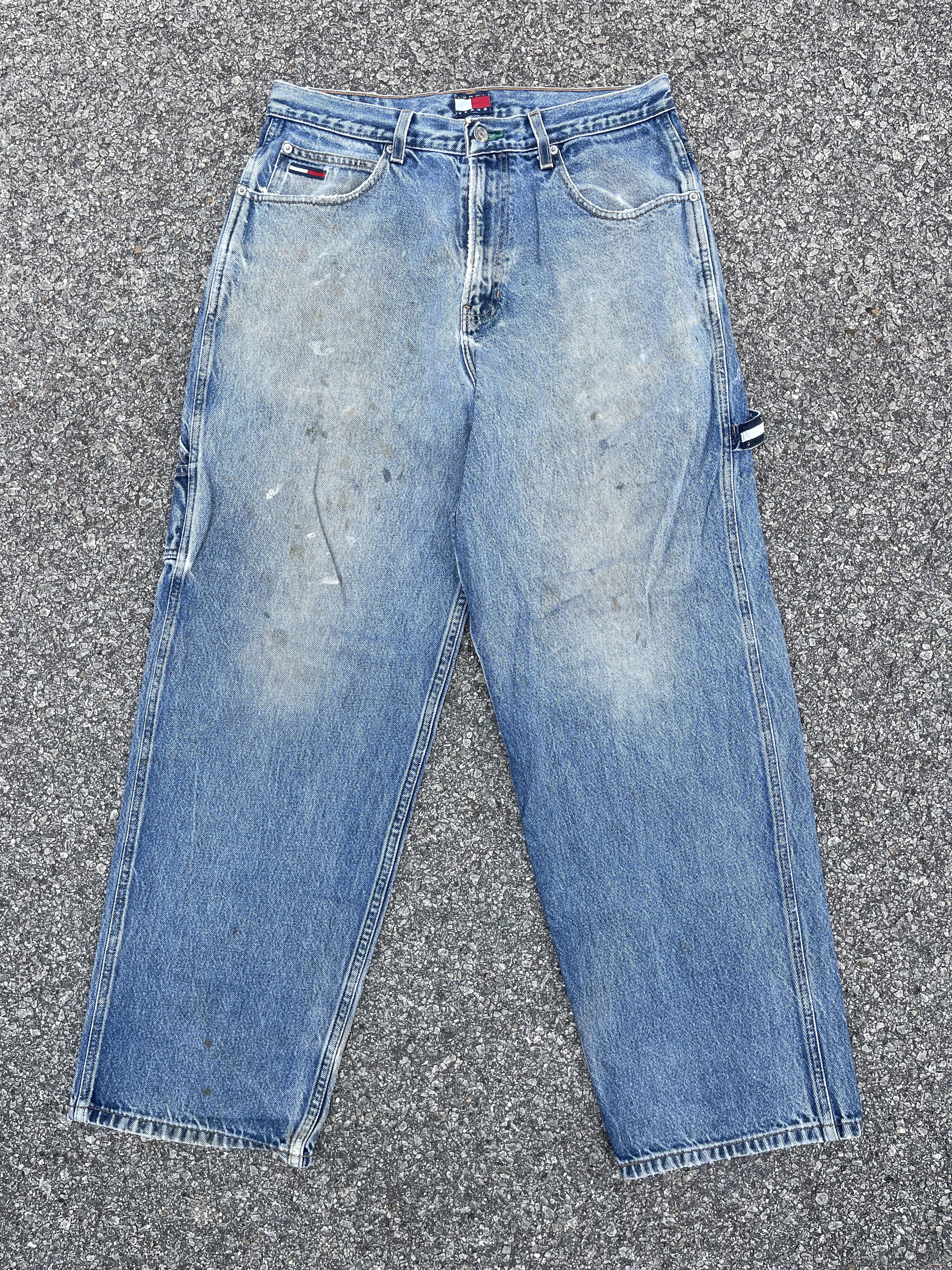 Tommy Hilfiger 90s Tommy Hilfiger Crazy Baggy Carpenter Wide Leg Travis Size US 32 / EU 48 - 2 Thumbnail