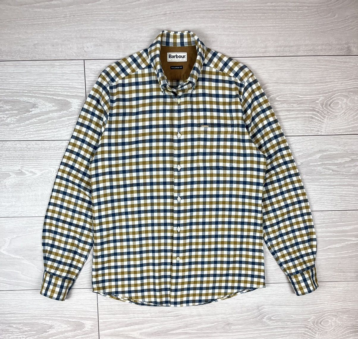 Barbour Barbour Rothe Tailored Flannel Checkered Shirt Size US M / EU 48-50 / 2 - 1 Thumbnail