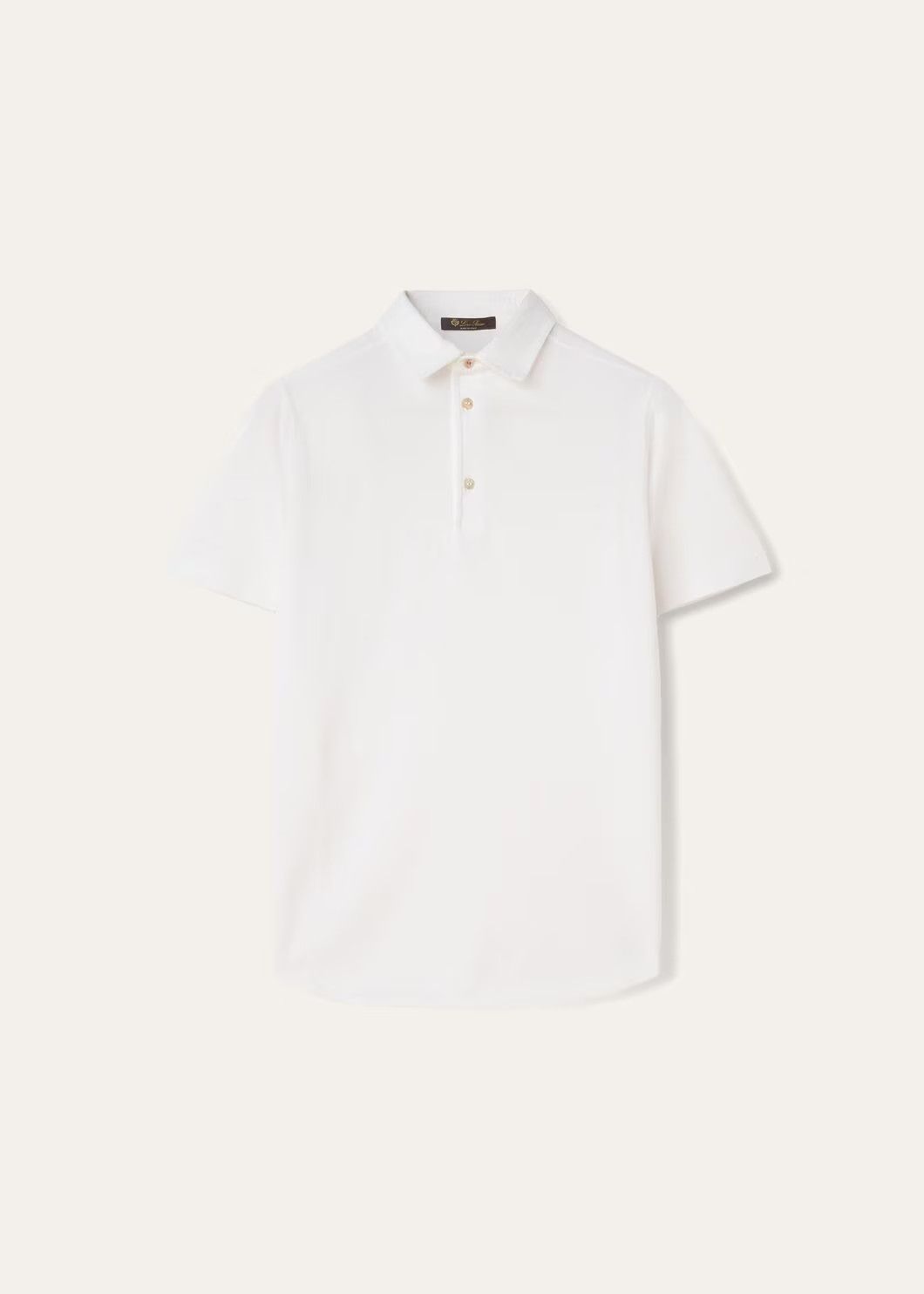 Loro Piana o1w1db10125 FAI1315 Polo Shirt in White Size US M / EU 48-50 / 2 - 1 Thumbnail