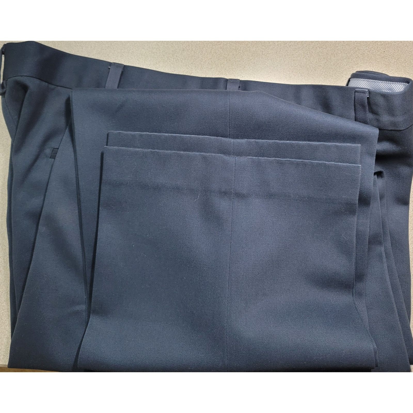 Kirkland Signature Kirkland Navy Blue Flat Front Dress Pants 40 Straight Leg Size US 40 / EU 56 - 8 Thumbnail
