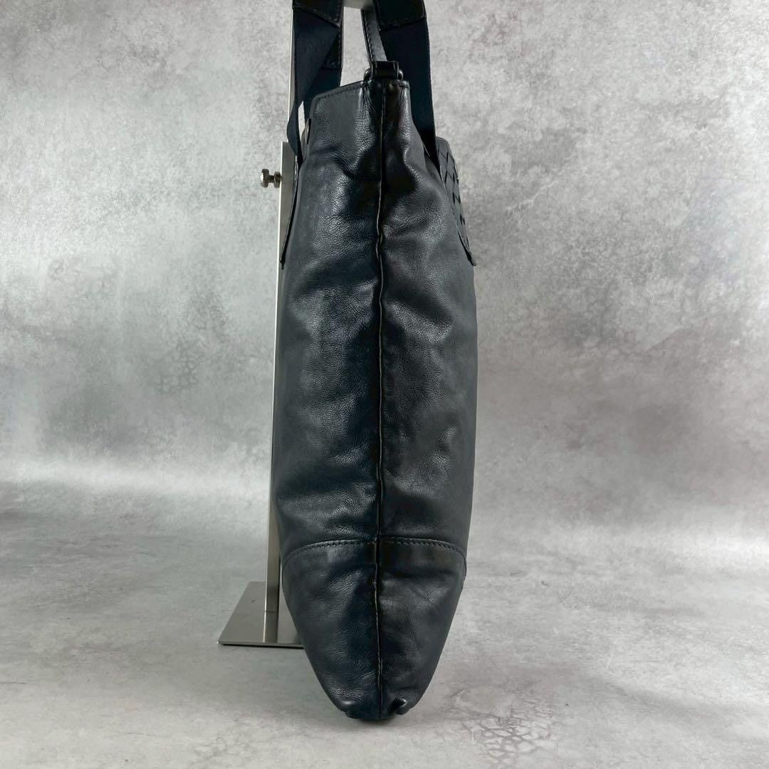 Bottega Veneta Bottega Veneta Intrecciato 2-Way Tote Bag – Black Leather Size ONE SIZE - 5 Thumbnail