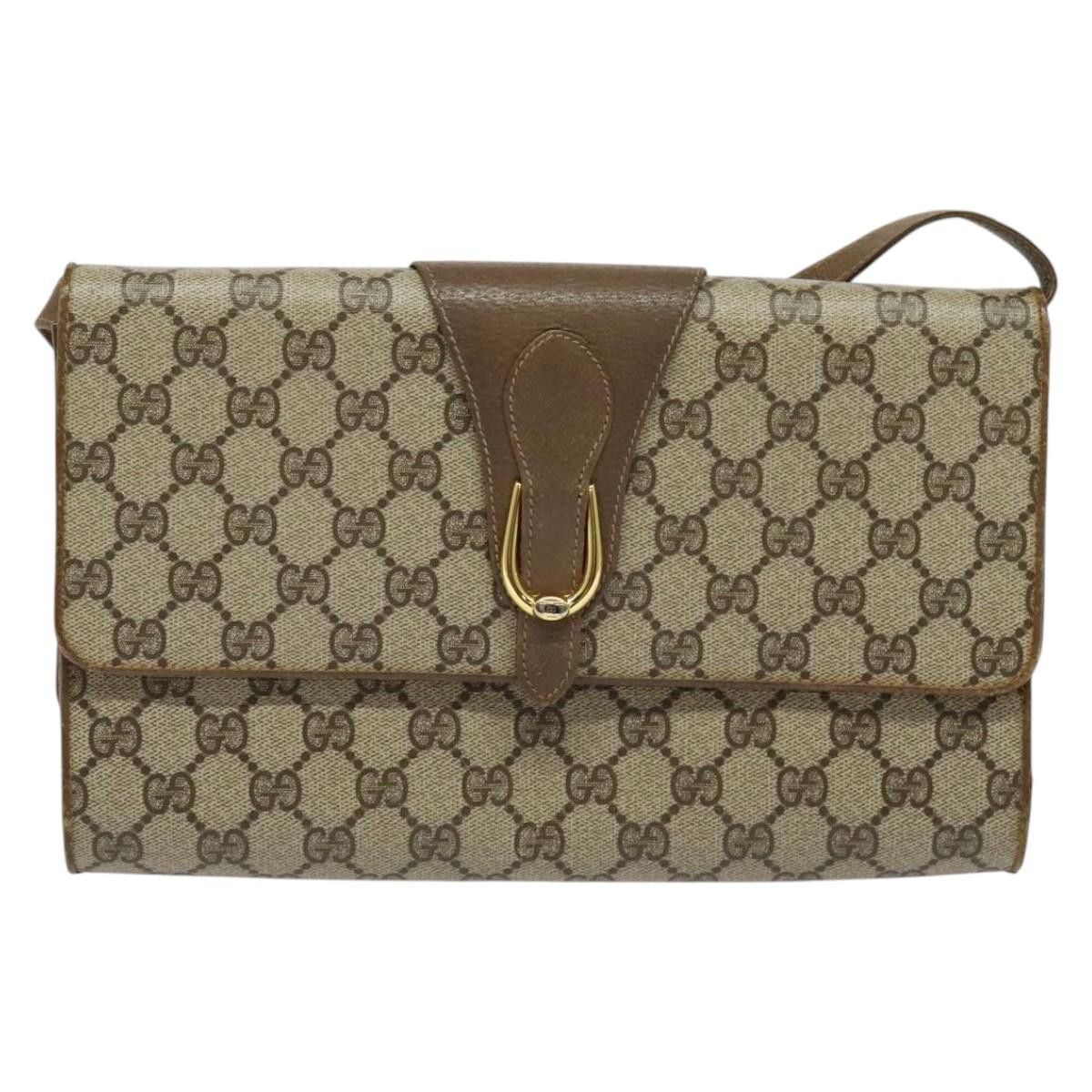 Gucci GUCCI GG Supreme Shoulder Bag Pvc Beige Gold 94 02 050 Size ONE SIZE - 2 Thumbnail