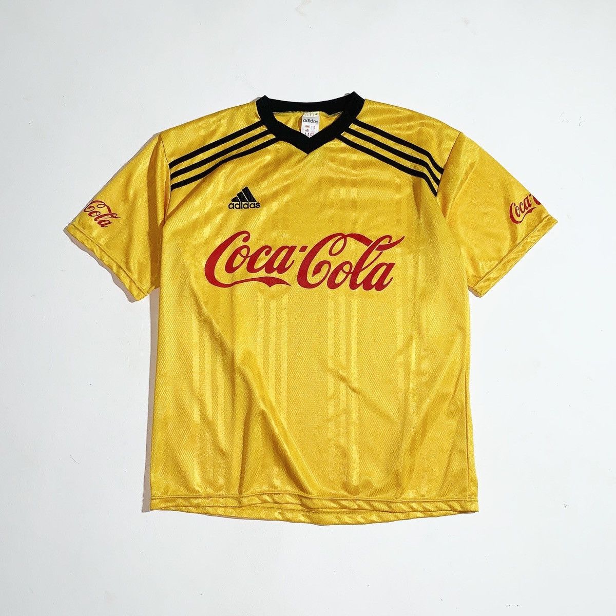 古着 90年代 アディダス adidas COCA-COLA コカコーラ 襟付き
