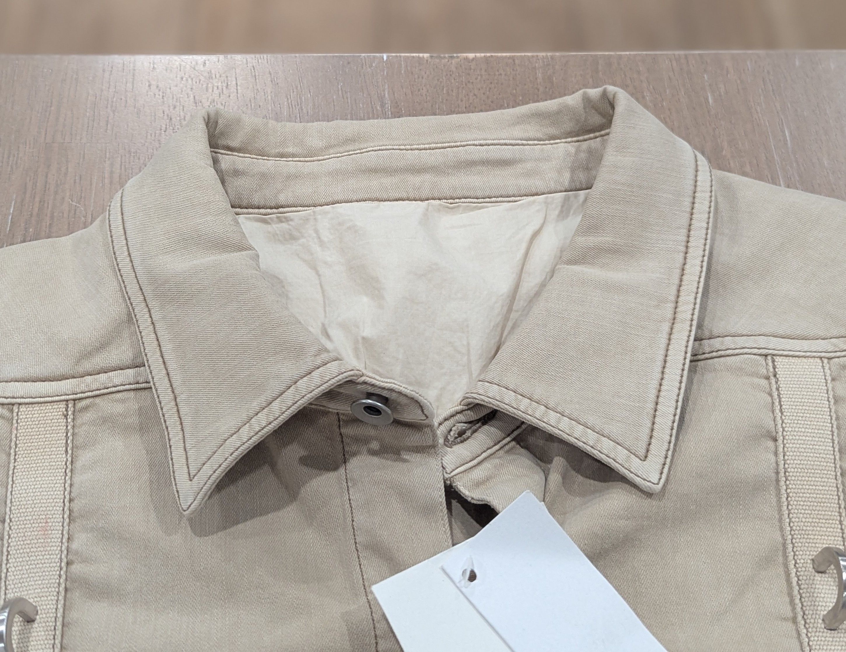 Rick Owens Drkshdw DRKSHDW Rick Owens Patch Pocket Button Up Shirt Mineral XL Size US XL / EU 56 / 4 - 2 Thumbnail