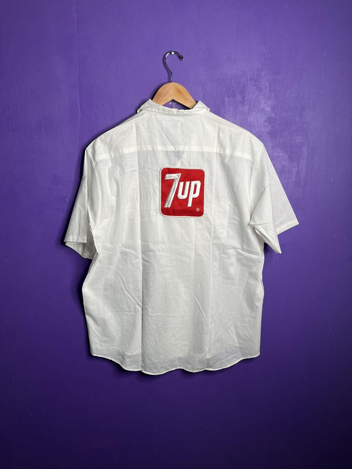 Vintage Vintage 70s 7-Up permapress patches work shirt Size US L / EU 52-54 / 3 - 2 Thumbnail