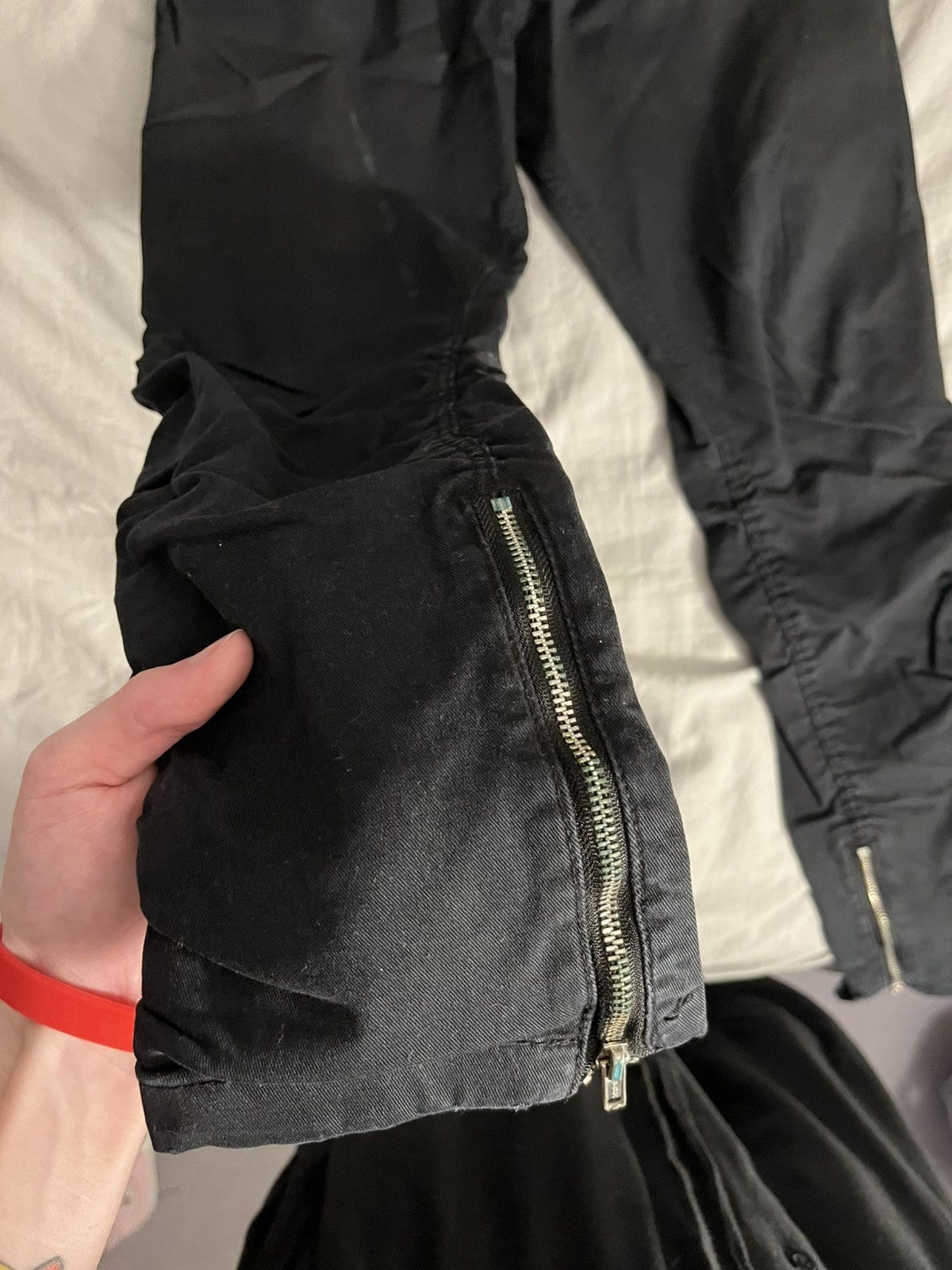 Other Black zipper joggers Size US 28 / EU 44 - 3 Thumbnail