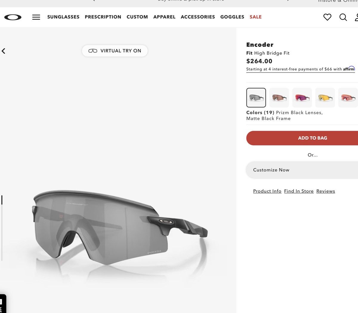 Oakley Oakley Enconder Sunglasses Size ONE SIZE - 14 Thumbnail