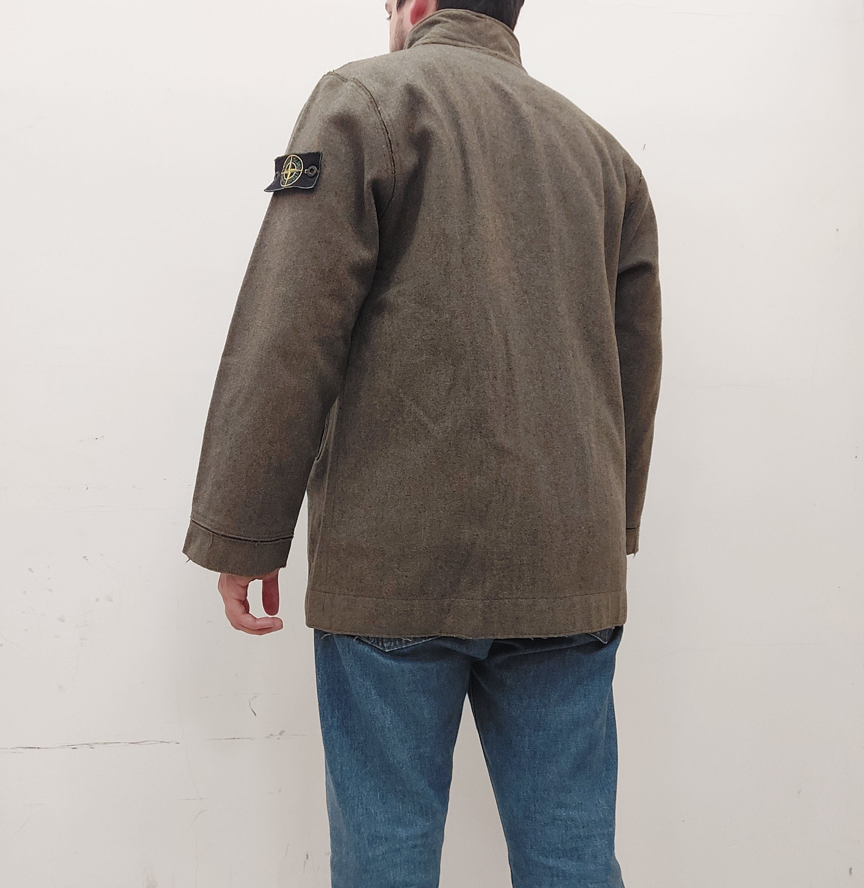 Stone Island Stone Island vintage green wool jacket green badge XL Size US XL / EU 56 / 4 - 6 Thumbnail