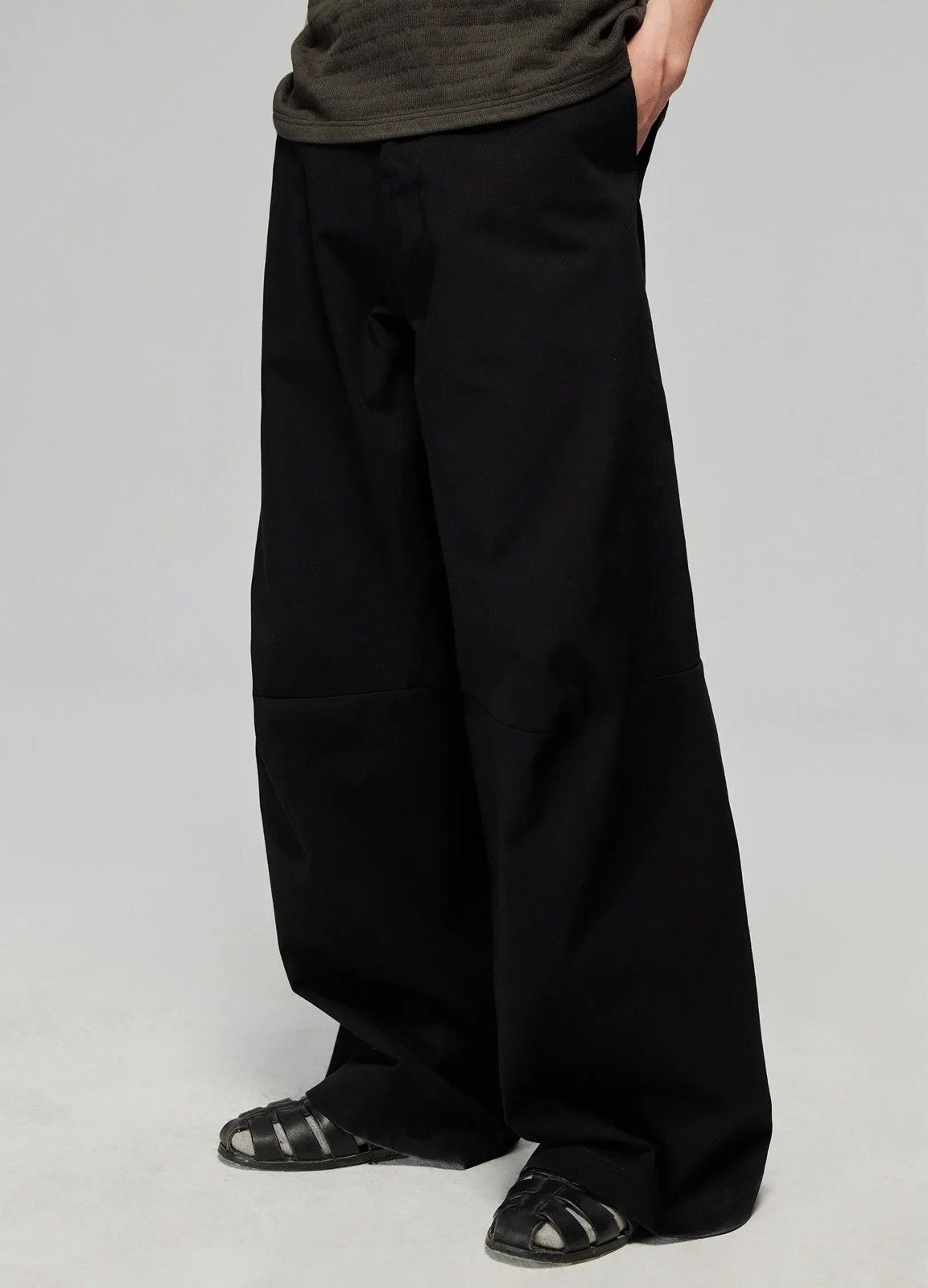 Simple Project Cotton Wide Trousers