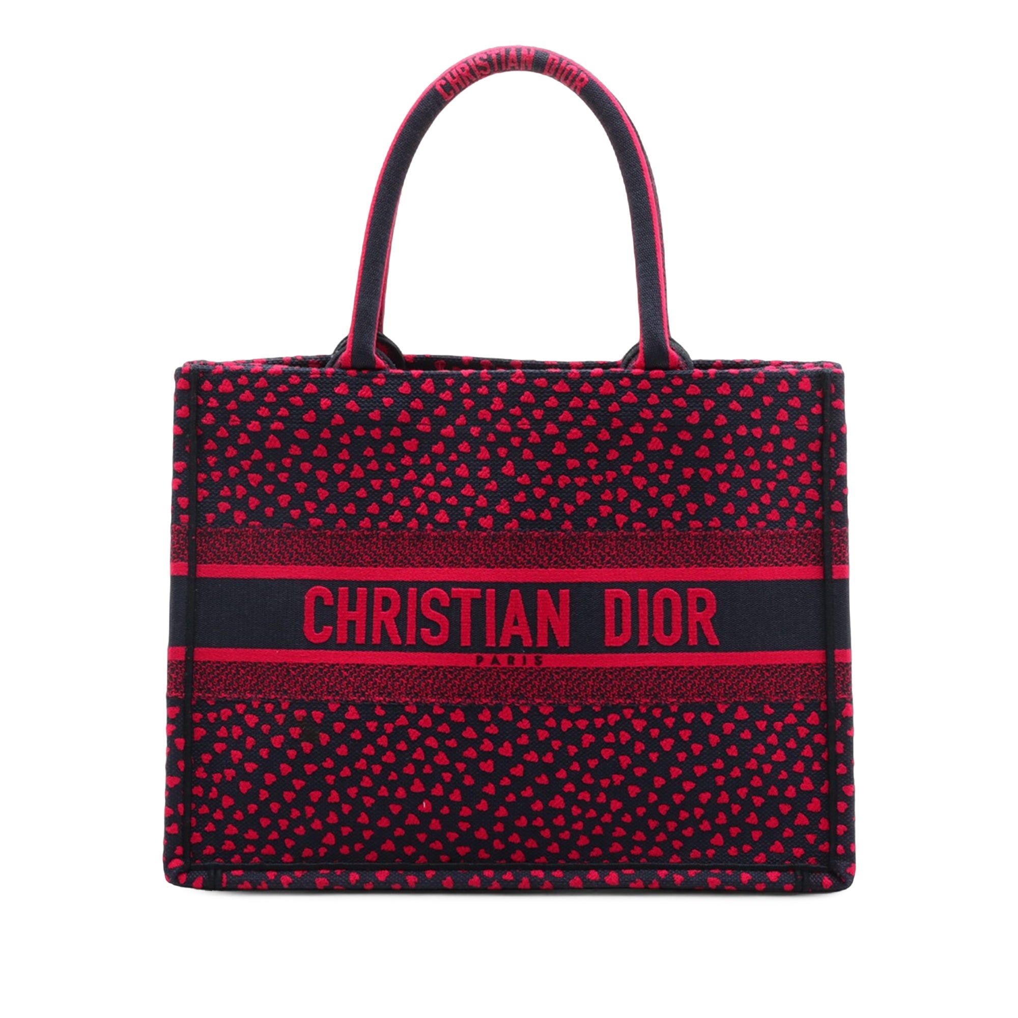Dior Medium Canvas Pop Hearts I Love Paris Book Tote Size ONE SIZE - 1 Thumbnail
