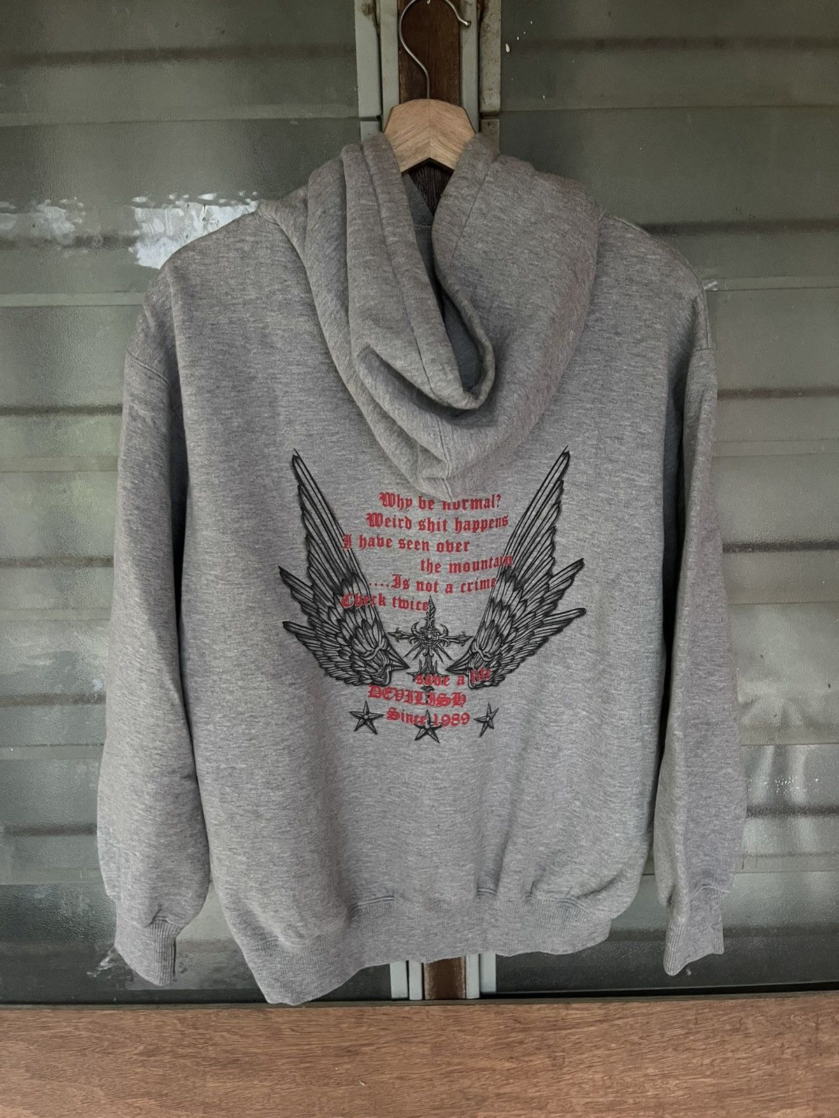 Japanese Brand Vintage 90's Dogcigar Punk LGB If Six Was Nine Hoodie Size US L / EU 52-54 / 3 - 9 Thumbnail