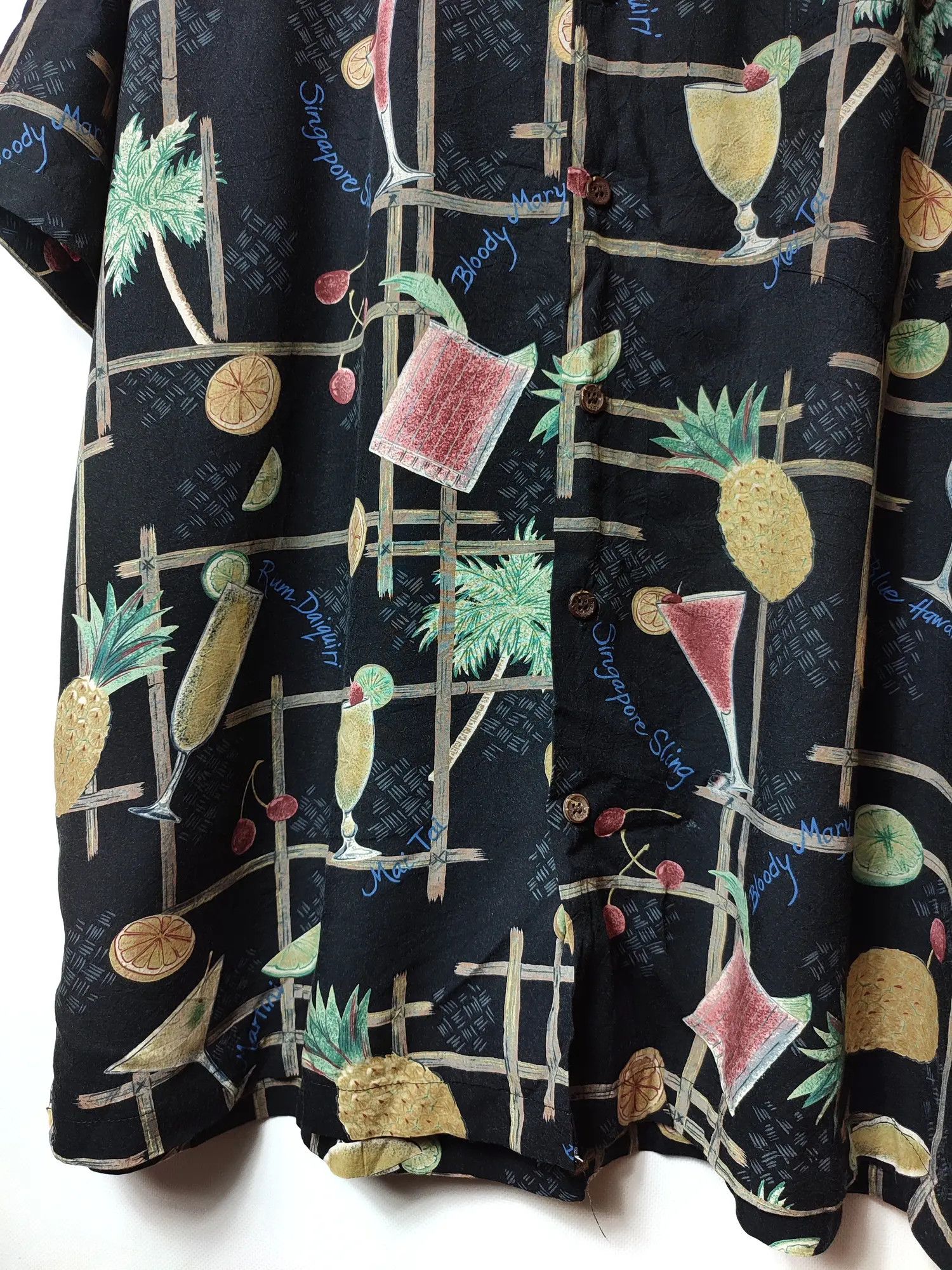 Tori Richard × Vintage Vintage Cocktails Hawaiian shirt Size US XL / EU 56 / 4 - 3 Thumbnail