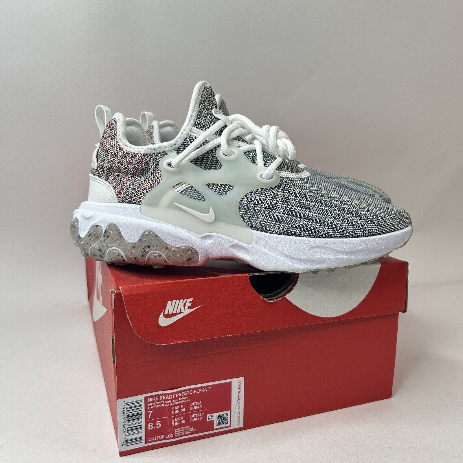 Nike Nike Men's React Presto Flyknit “Recycled Canvas Pack” 2023 Size US 7 / EU 40 - 1 Thumbnail
