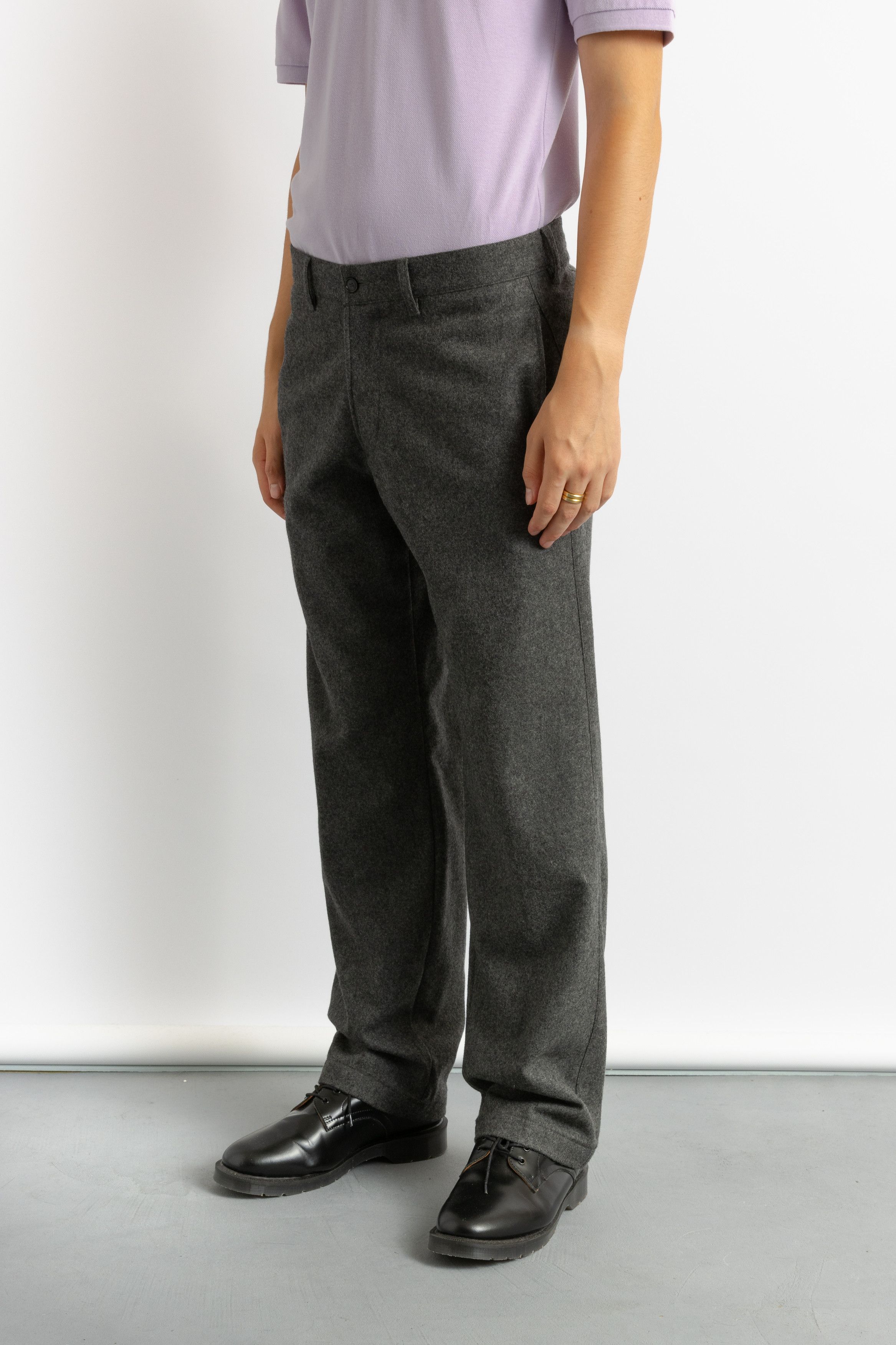 Vintage 1980's Vintage Men's European Wool Grey Slacks Trousers 8726 Size US 32 / EU 48 - 3 Thumbnail