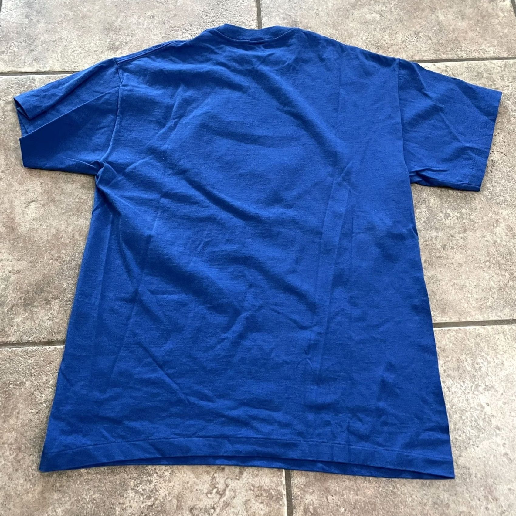Vintage VINTAGE London Monarchs Football Team Blue Single Stitch Graphic Tee Mens Size M Size US M / EU 48-50 / 2 - 4 Thumbnail