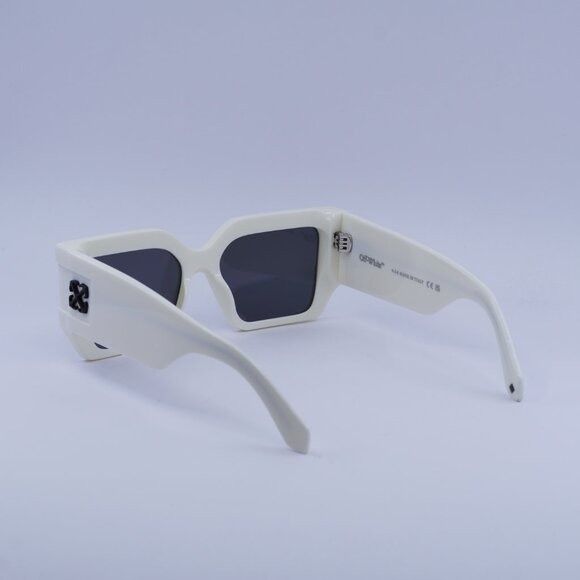 Off-White Off-White OERI148 DOVER 0107 Sunglasses White Square Frame Size ONE SIZE - 8 Thumbnail