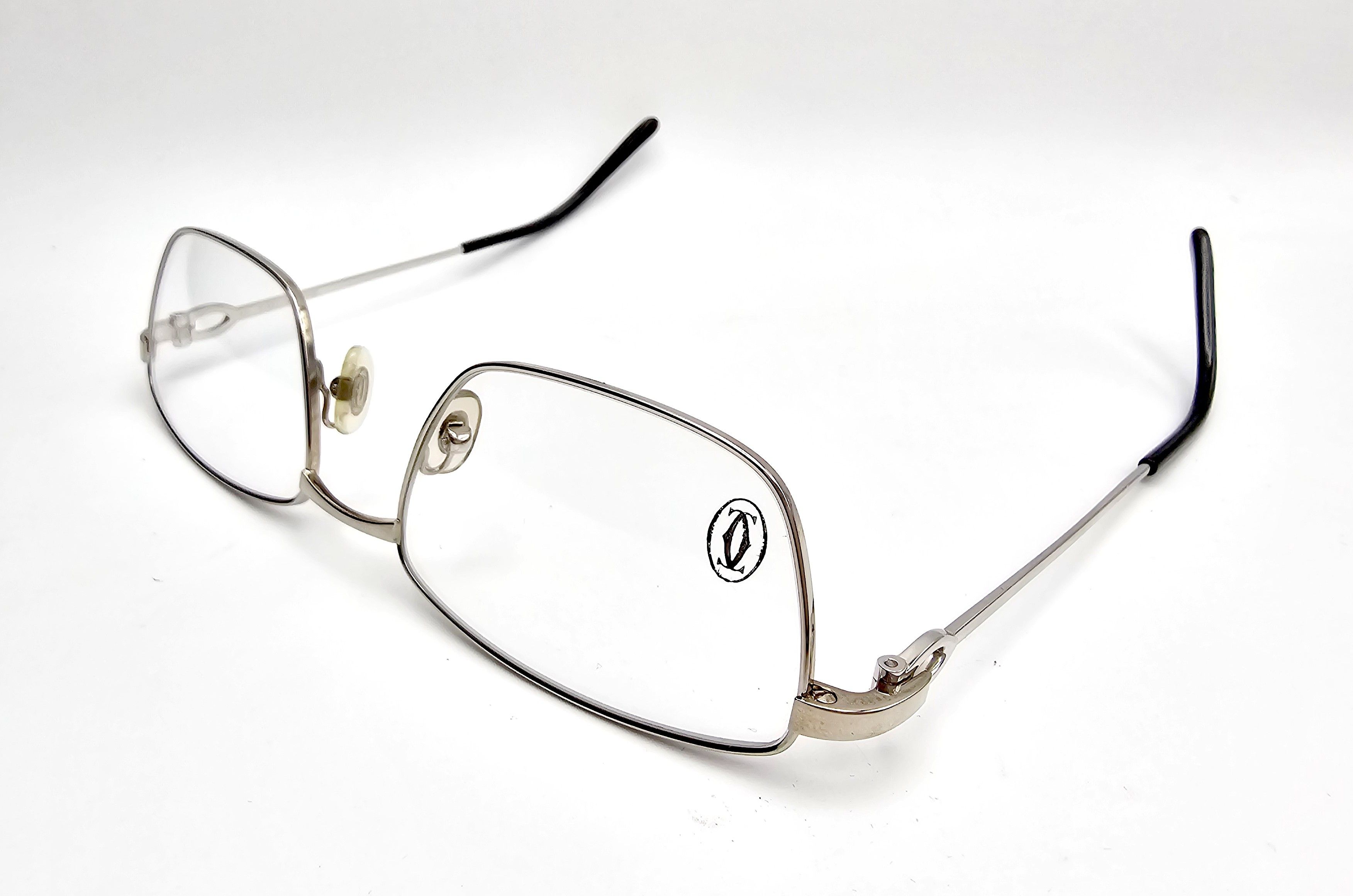 Cartier NEW! Cartier C-Decor Full Rim Silver Glasses Size ONE SIZE - 11 Thumbnail