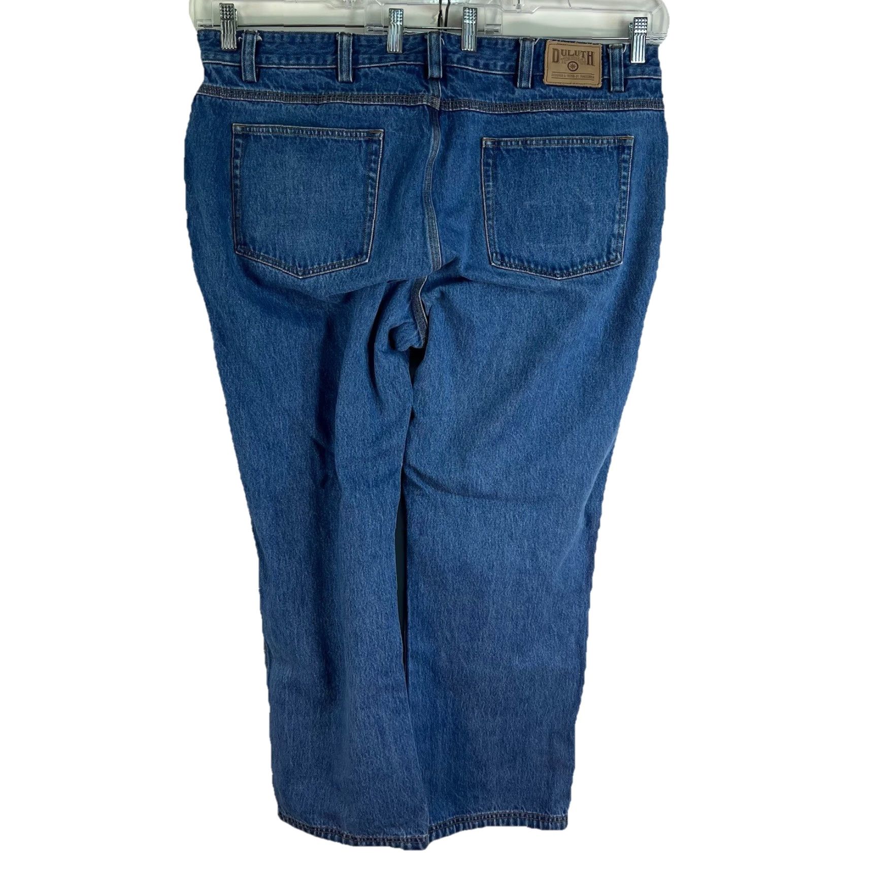 Denime DULUTH Street Denim Jeans Men’s 44x32 Denim Straight Mid 10in Blue USA Logo 5-Pocket Relaxed Fit Regular Size 44 Mens Size US 44 / EU 60 - 2 Thumbnail