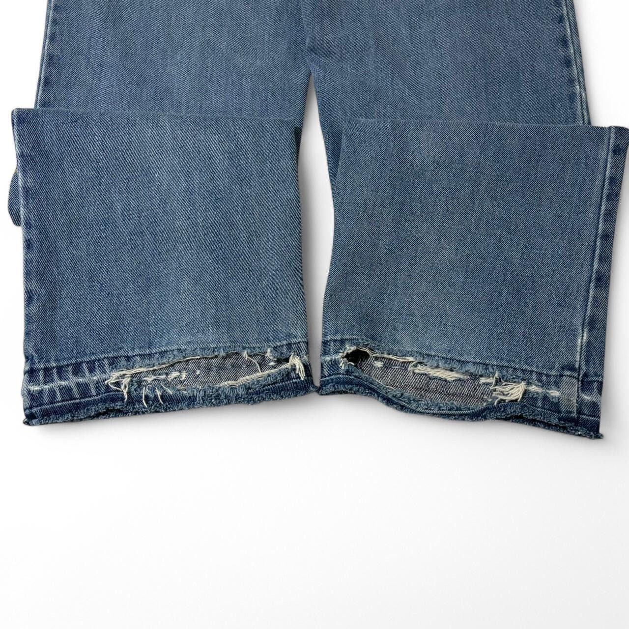 Vintage Vintage 1990s Custom Painted Blue Denim Jeans Size US 32 / EU 48 - 7 Thumbnail