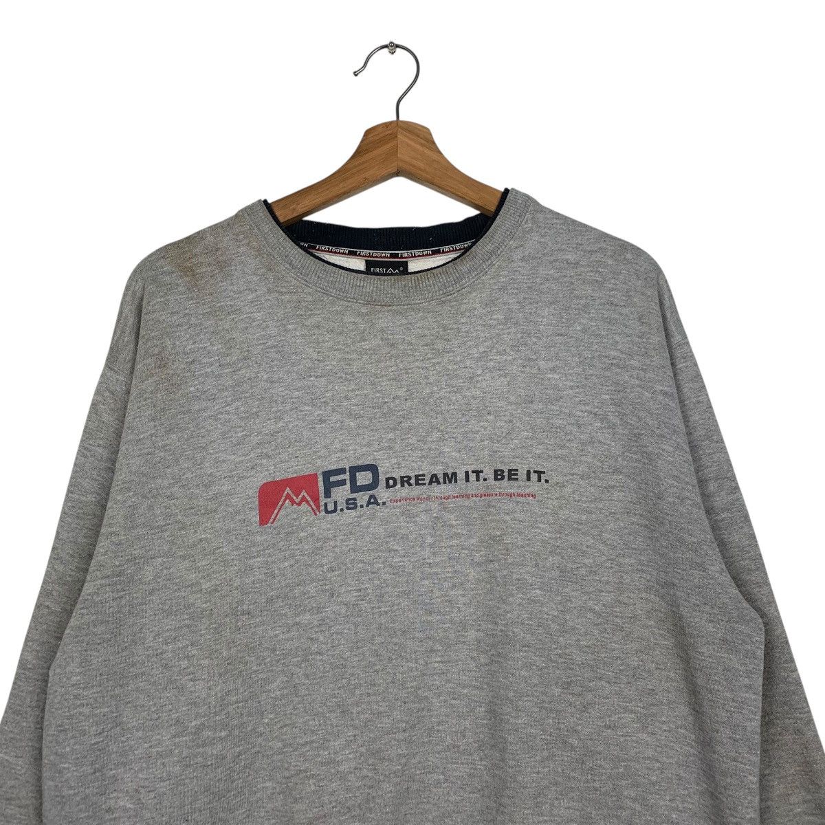 Japanese Brand First Down Sweatshirt Size US L / EU 52-54 / 3 - 2 Thumbnail