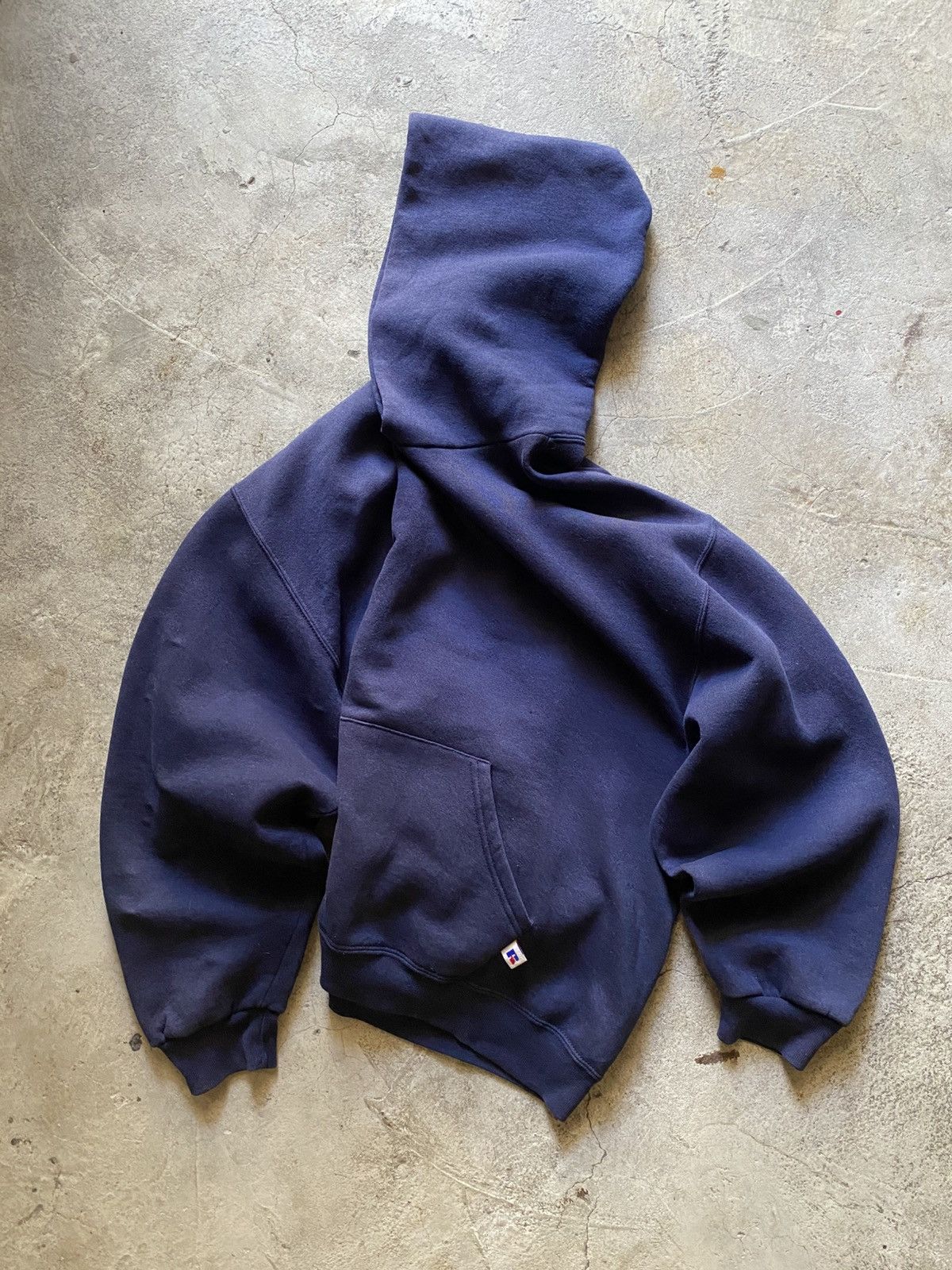 Russell Athletic Vintage 90s Russell Athletic Navy Blue Crop Boxy Fit Size US M / EU 48-50 / 2 - 1 Thumbnail