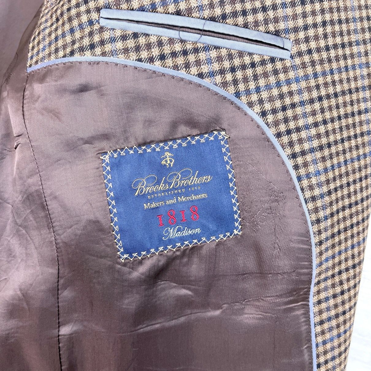 Brooks Brothers Brooks Brothers 1818 SaxXon Madison Sport Coat Mens 41R Size 40R - 9 Thumbnail