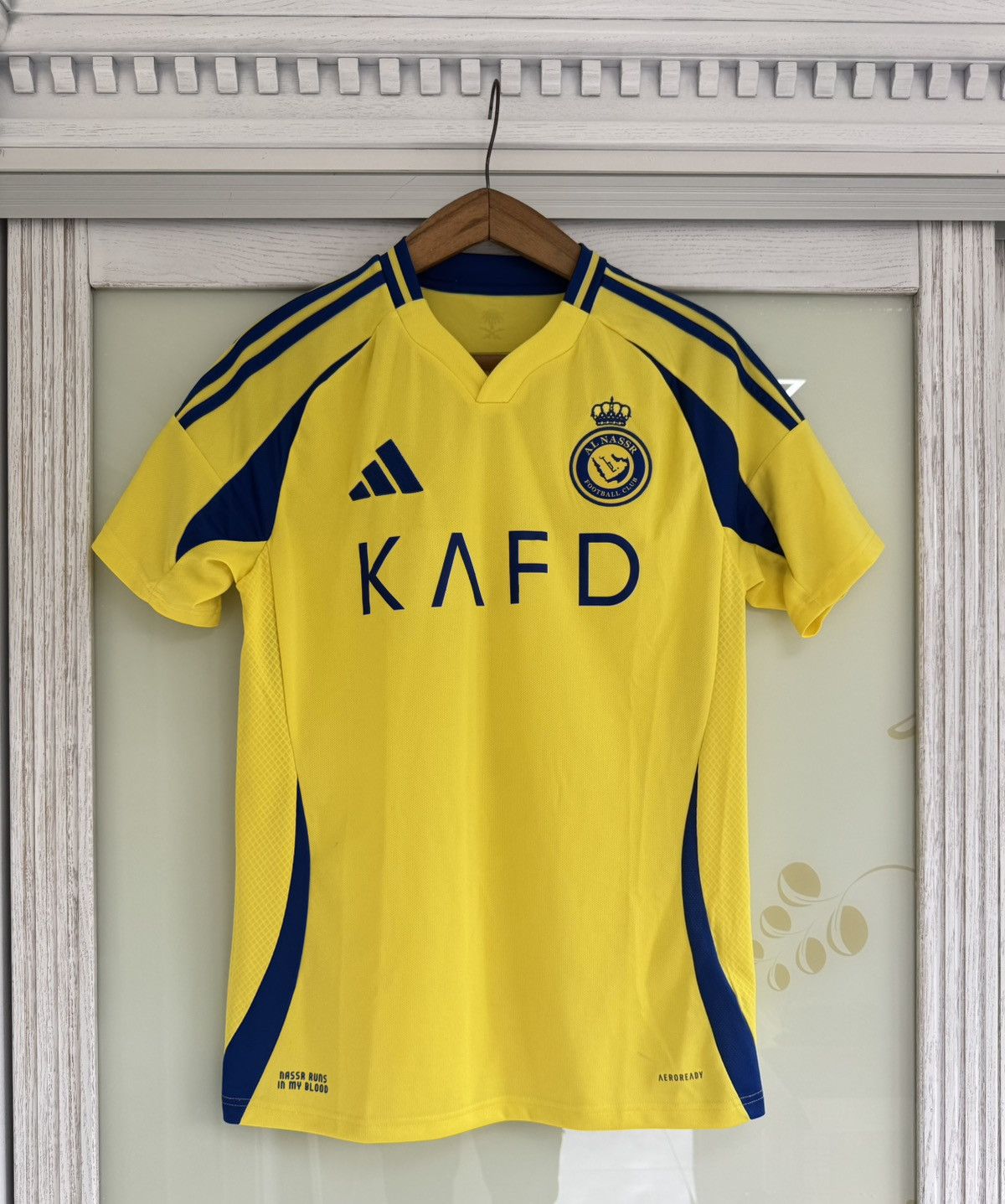 Adidas Ronaldo #7 Al Nassr 2024-2025 Home Soccer Jersey Kit Shirt Size US S / EU 44-46 / 1 - 2 Thumbnail