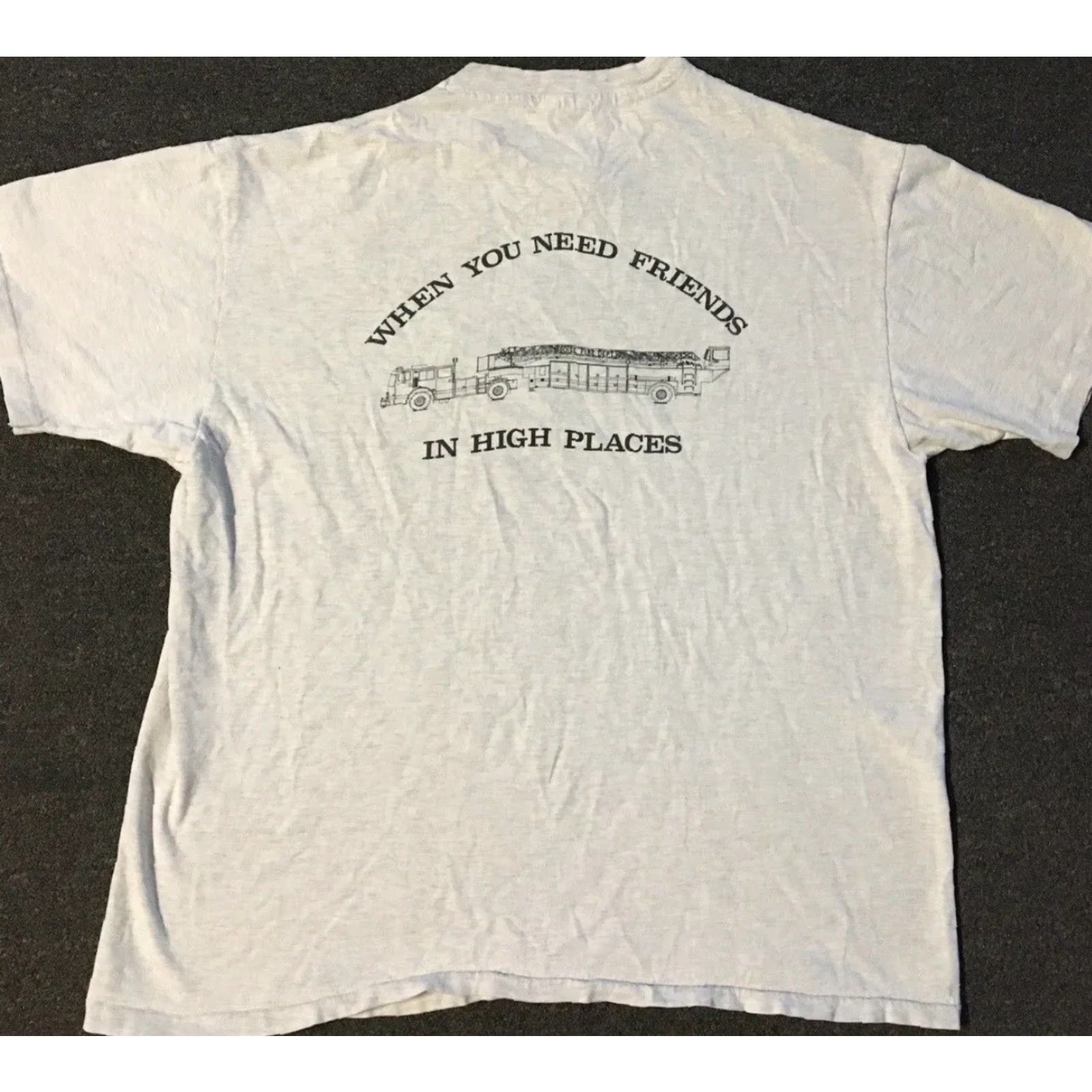 Vintage VINTAGE Boise Fire Department Shirt M L Gray 90s 80s Funny Grunge Biker Idaho USA Single Stitch T-Shirt Mens Short Sleeve XP Size US M / EU 48-50 / 2 - 2 Thumbnail