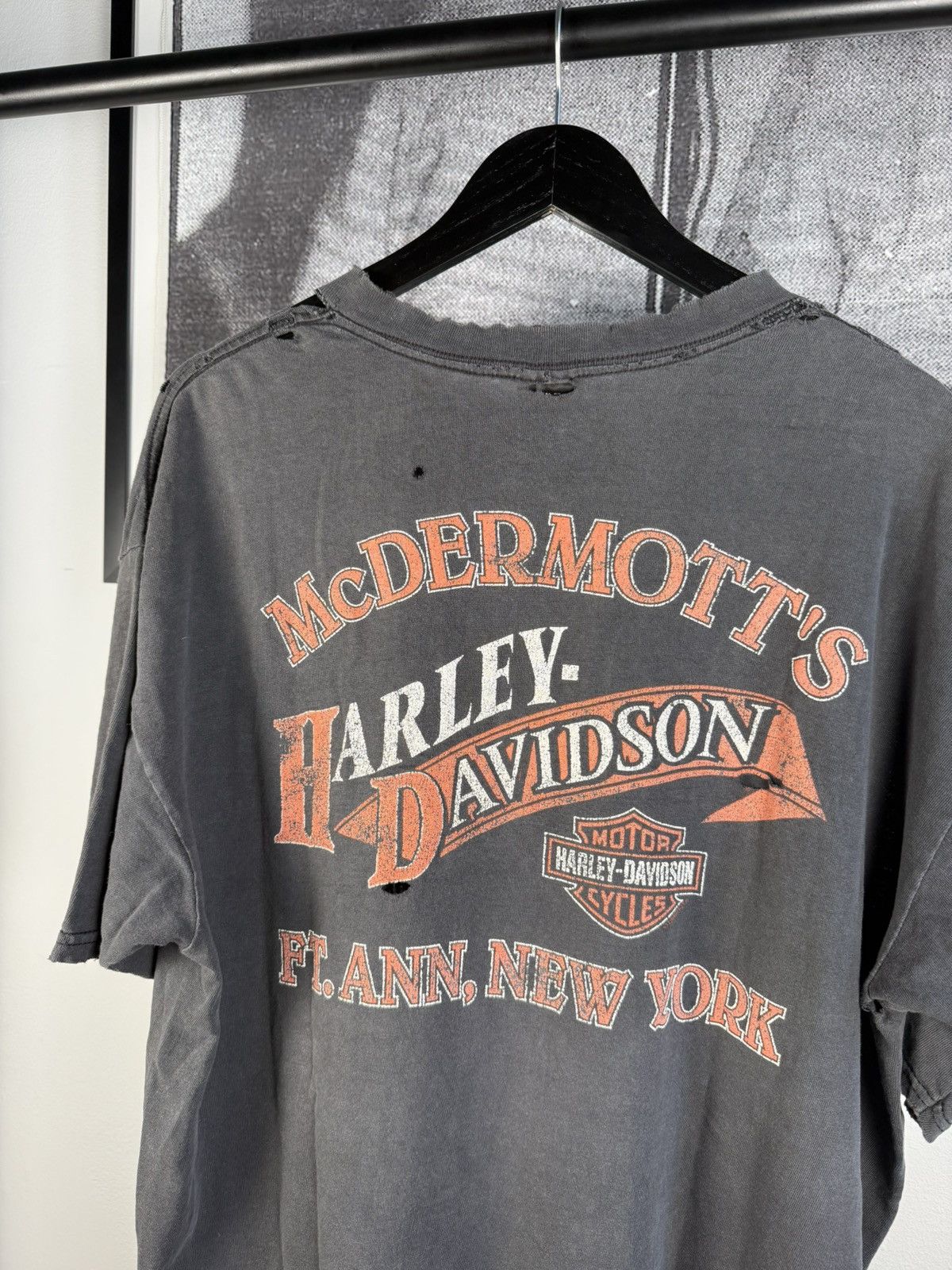 Harley Davidson × Vintage 🚭XXL GRAIL🚭 80’S HARLEY DAVIDSON THRASHED EAGLE FLAME SHIRT Size US XXL / EU 58 / 5 - 5 Thumbnail