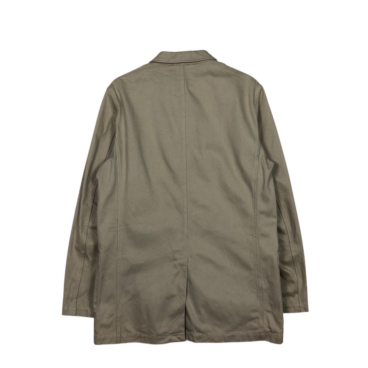 Japanese Brand CK Beige Cotton Twill Blazer / Work Jacket — L Issey Miyake Size US L / EU 52-54 / 3 - 9 Thumbnail