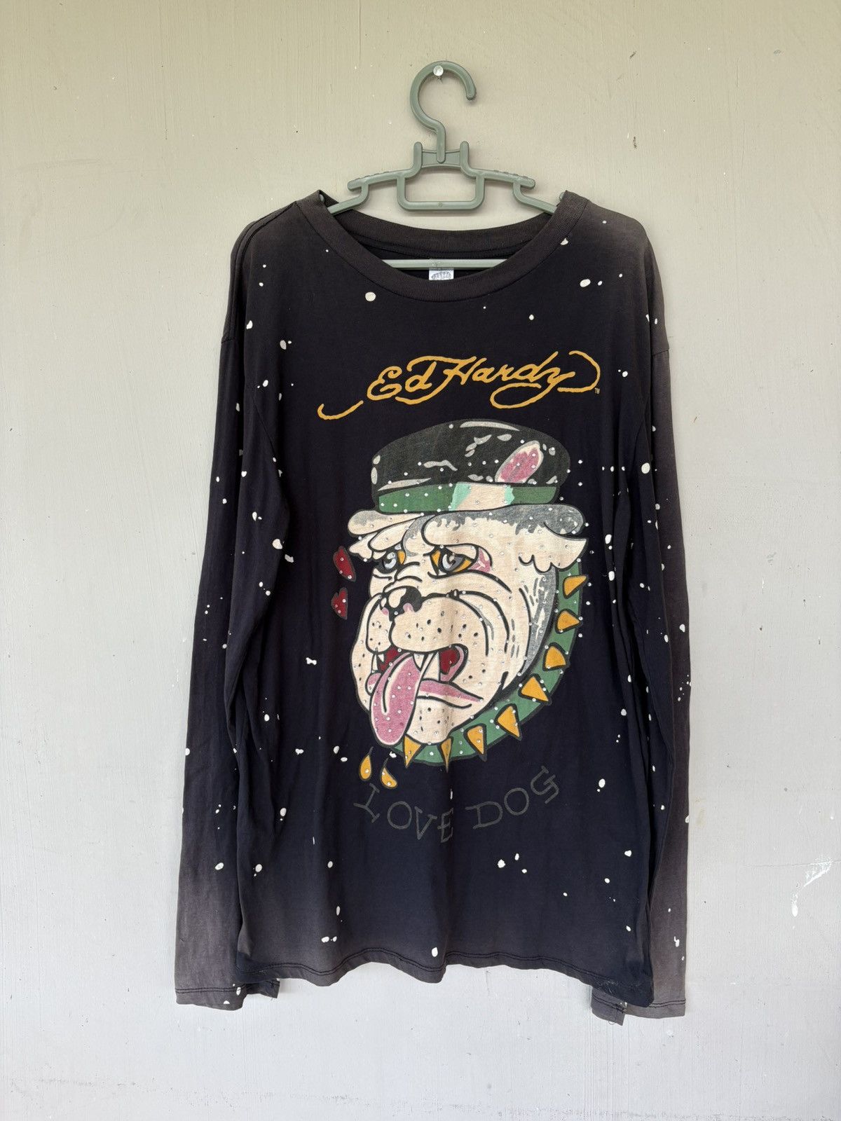 Ed Hardy Ed Hardy Long Sleeve Shirt Love Dog Big Logo Size US XXL / EU 58 / 5 - 1 Thumbnail
