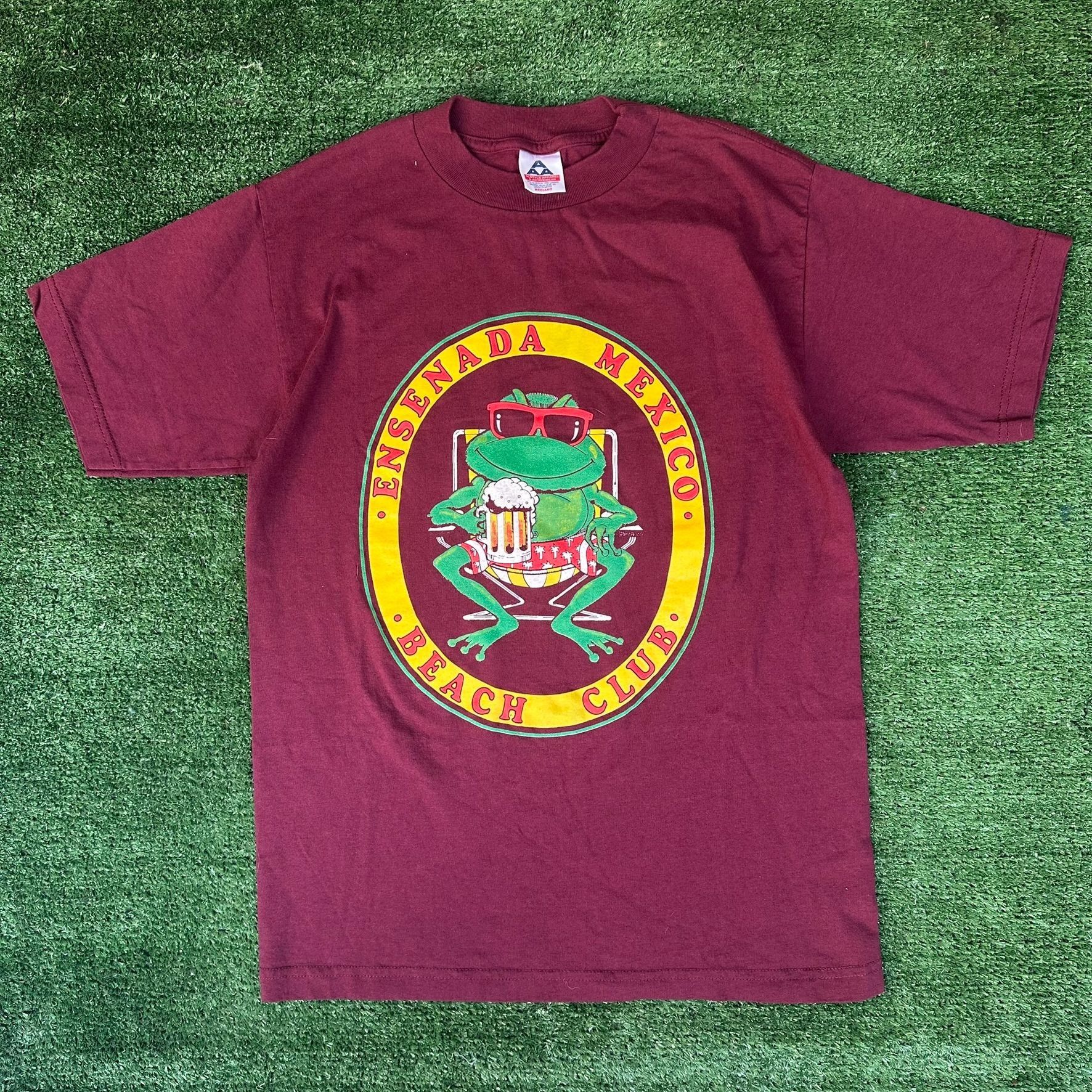 Vintage Vintage Y2K Mexico Beach Club Frog T-Shirt Surfer Vacation M Size US M / EU 48-50 / 2 - 1 Thumbnail