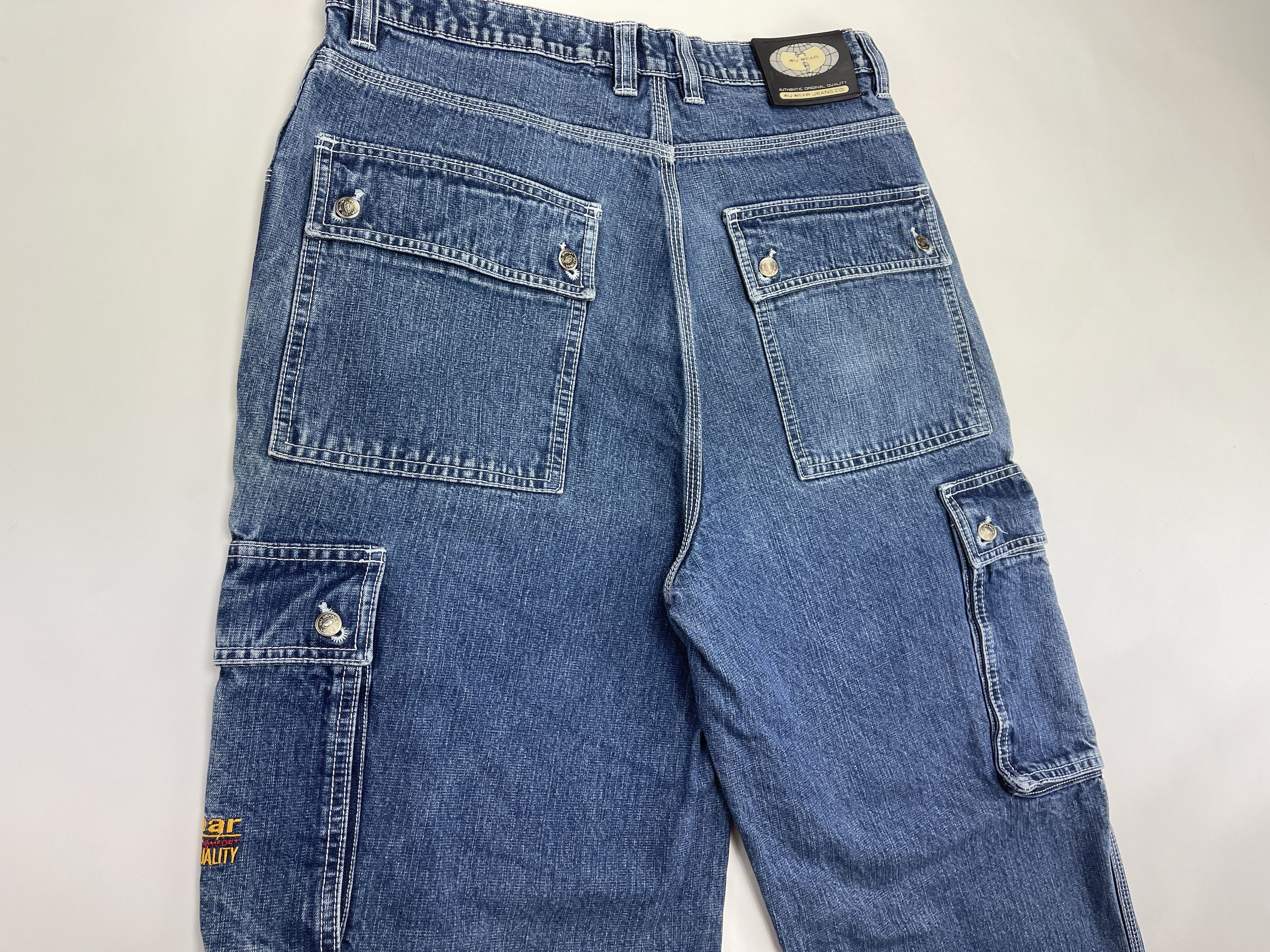 Wu-Tang Clan WU WEAR jeans, vintage hip hop baggy, 90s Wu-Tang Clan W 32 Size US 32 / EU 48 - 4 Thumbnail
