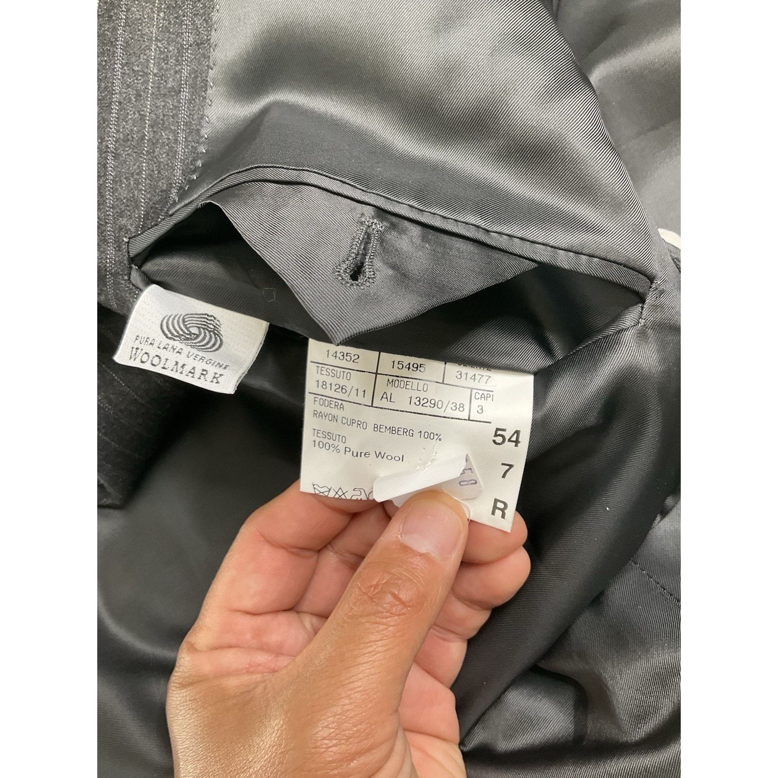 Canali Canali Italy Black suit -AL13290/38 Size IT 54 / US 44R Size 44R - 10 Thumbnail