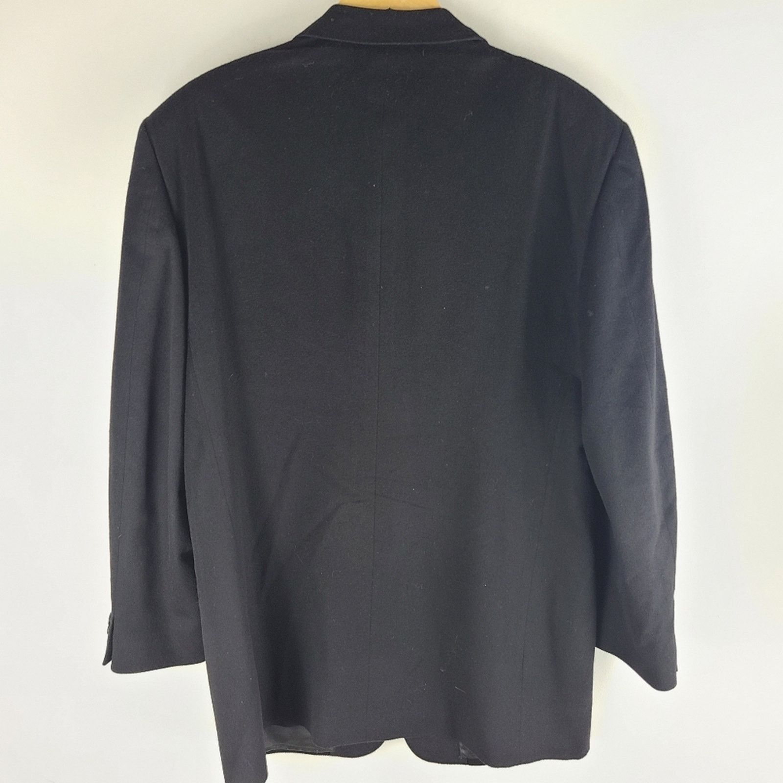 Trussini Trussini mens blazer Doeskin made in italy black lined sz46R Size 46R - 7 Thumbnail