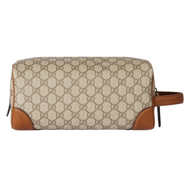 Gucci GUCCI GG Beige Brown Toiletry Case New & Authentic Size ONE SIZE - 3 Thumbnail