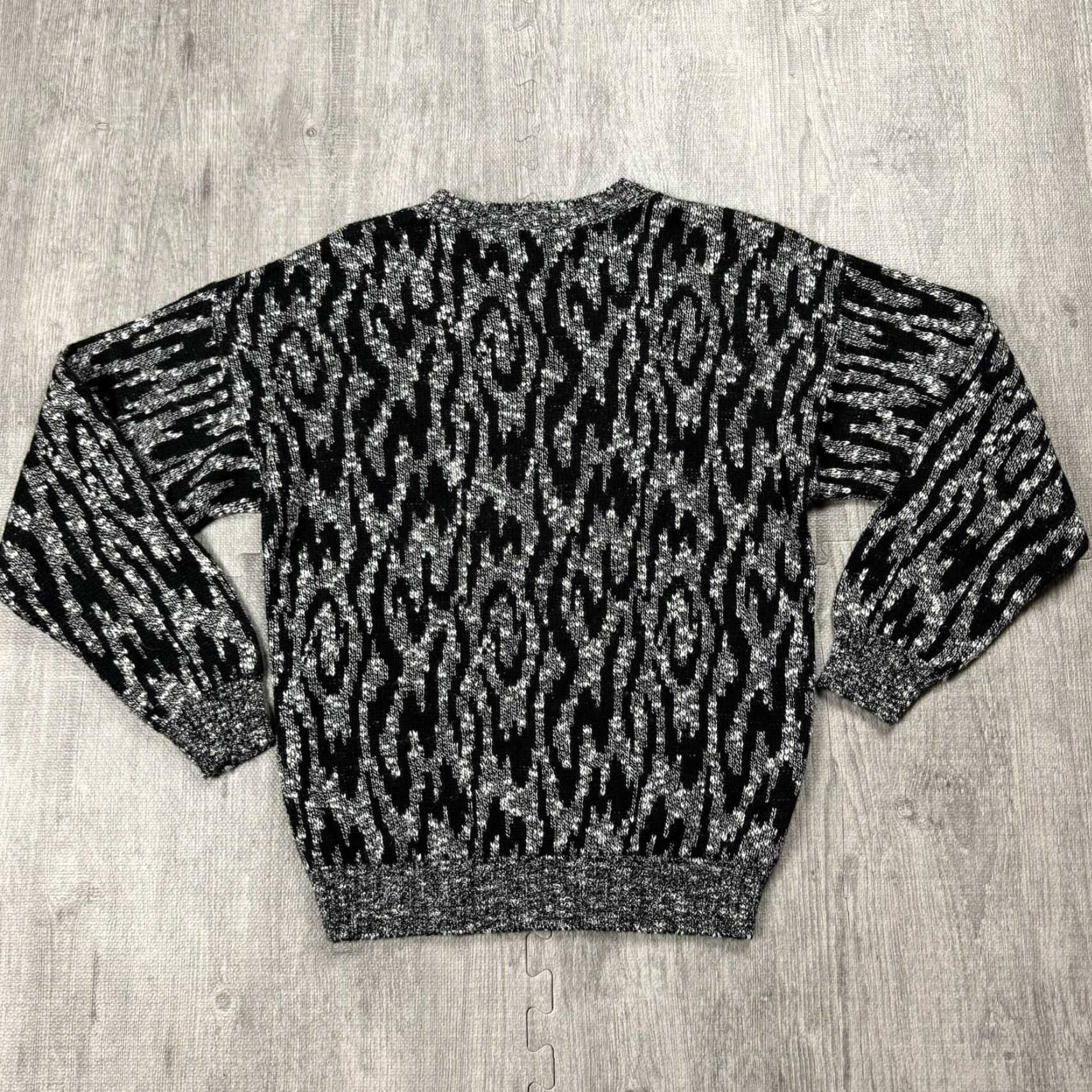 Etienne Aigner VTG Etienne Aigner TIGER Abstract Knit Pullover Sweater M Multicolor USA Made Crew Neck Long Sleeve Classic Fit Unisex Adults Size M Size M / US 6-8 / IT 42-44 - 8 Thumbnail