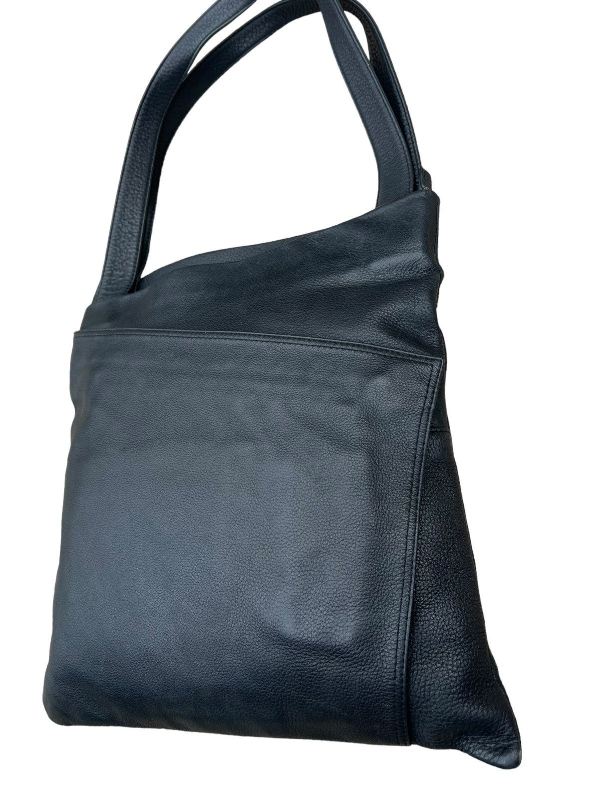 Leather TAKANO Japan Black Leather Asymmetrical Tote Bag Size ONE SIZE - 12 Thumbnail