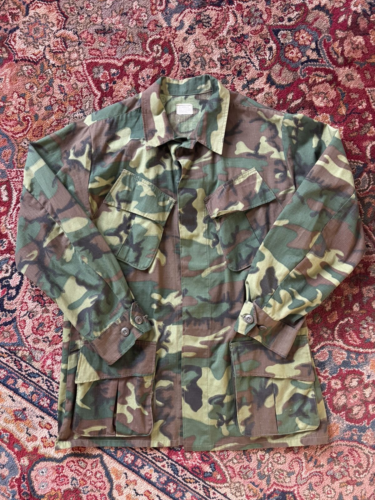Vintage USGI ERDL Jungle Jacket Size US M / EU 48-50 / 2 - 1 Thumbnail