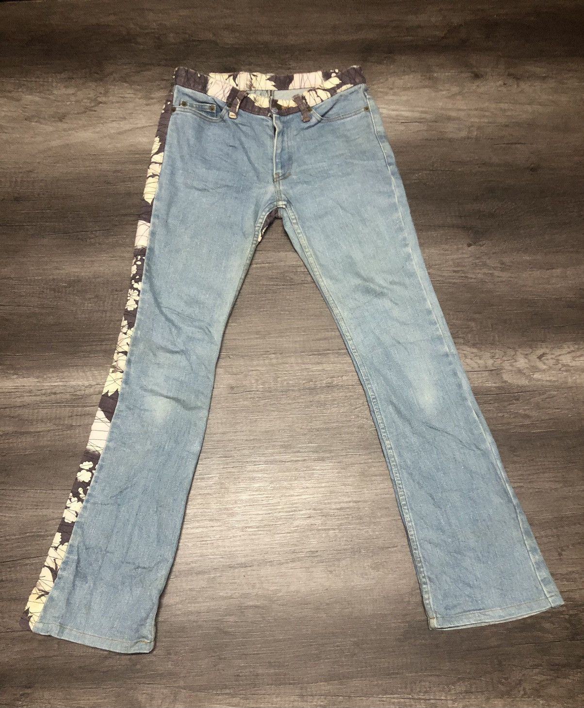 Le Grande Bleu (L.G.B.) RARE JAPANESE BRAND GLAMDY JEANS Size US 28 / EU 44 - 4 Thumbnail