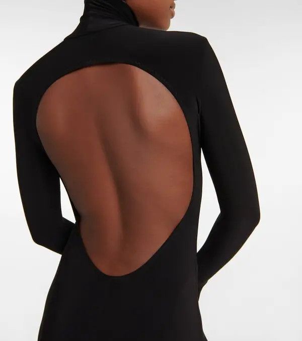 Saint Laurent Paris o1bcso1str1125 Long Turtleneck Dress in Black Size S / US 4 / IT 40 - 5 Thumbnail