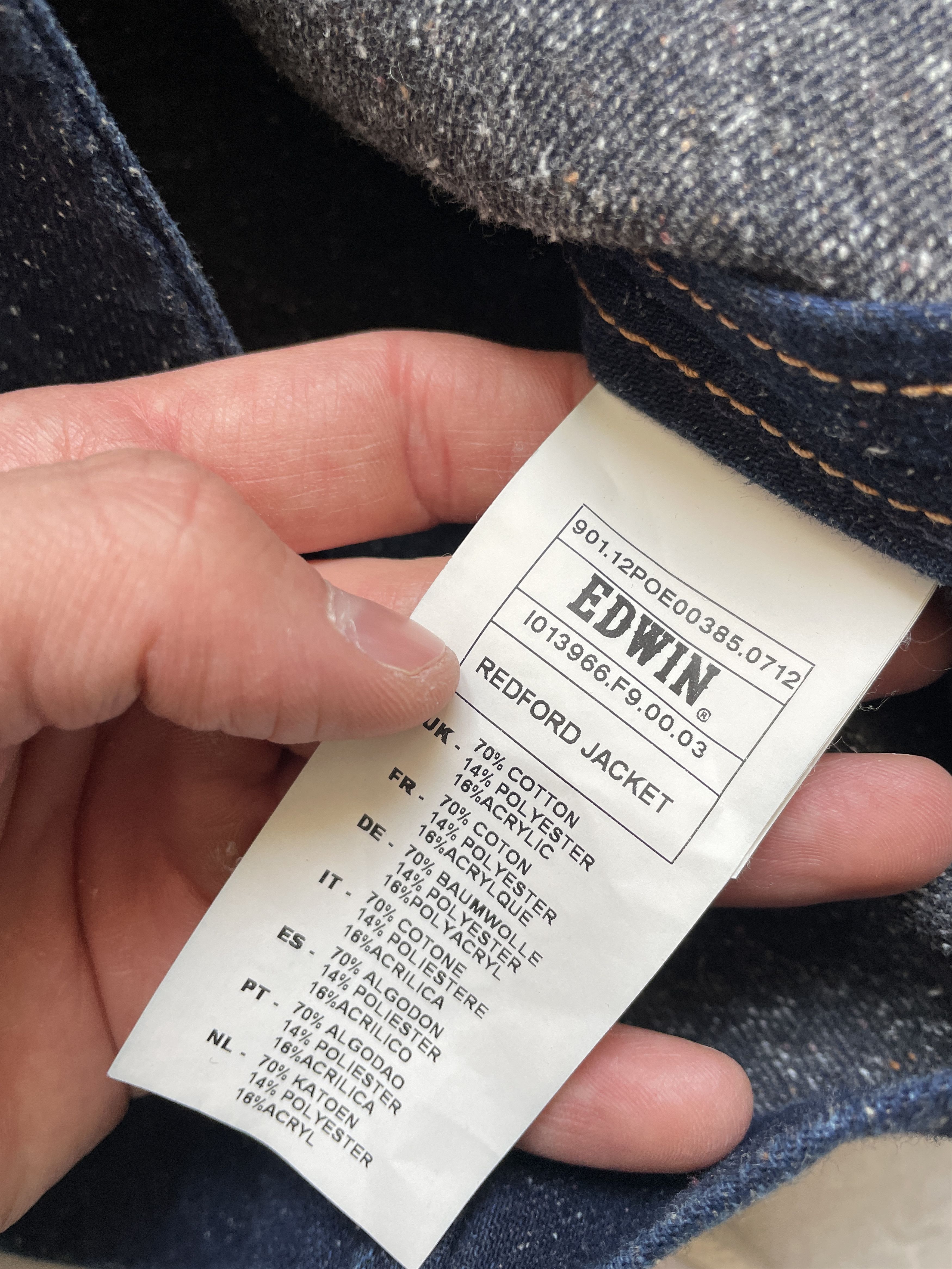 Edwin EDWIN REDFORD TOKYO JAPANEESE AMERICANO DENIM BLAZER JACKET Size US L / EU 52-54 / 3 - 7 Thumbnail