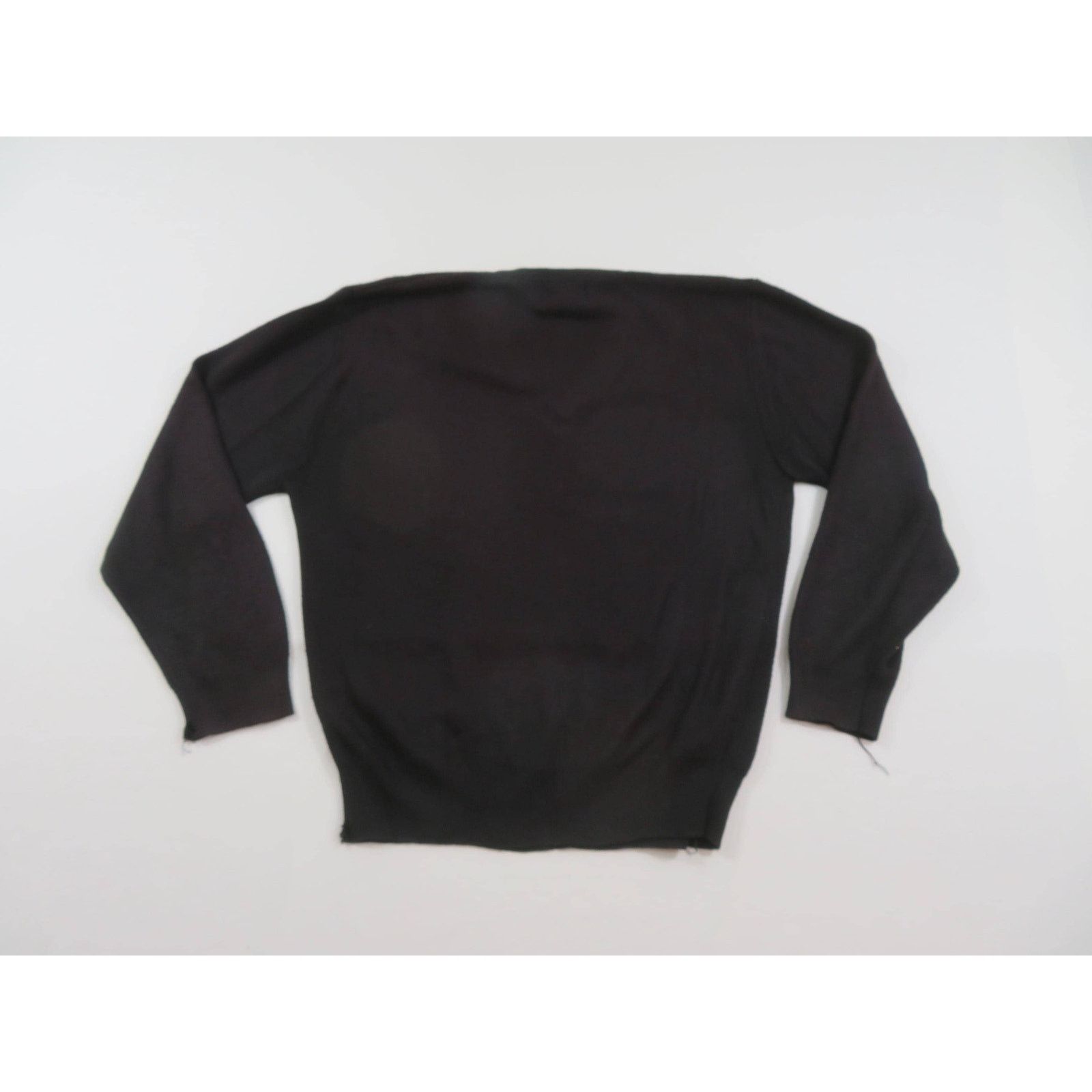 Other Mcbriar Black V-neck Sweater, Knit, Sz M 1980s Size US M / EU 48-50 / 2 - 2 Thumbnail