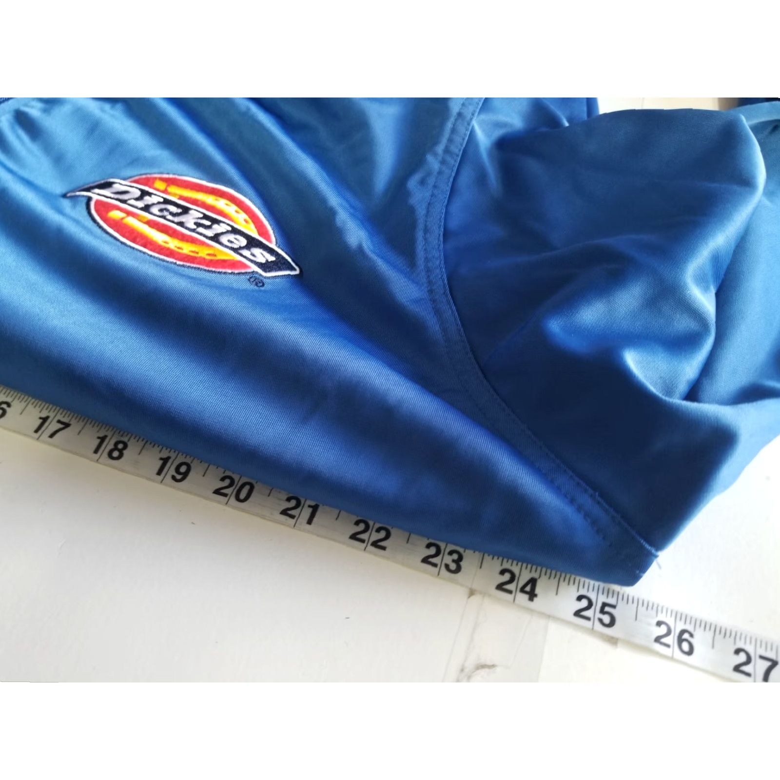 Dickies VINTAGE Dickies Jacket Bomber Jacket Zip Up Blue Red XL Distressed Men All Seasons Workwear 90s Beer Biker Size US XL / EU 56 / 4 - 4 Thumbnail
