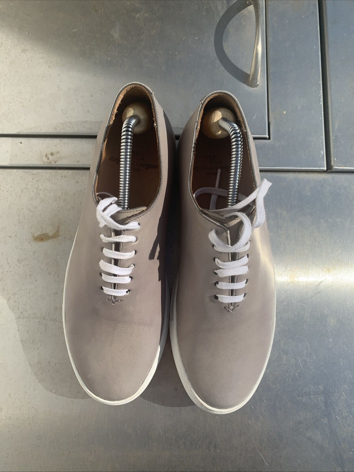 Septieme Largeur New Septieme Largeur Gray Calf Sneakers UK6/US7/EU40 Size US 7 / EU 40 - 2 Thumbnail