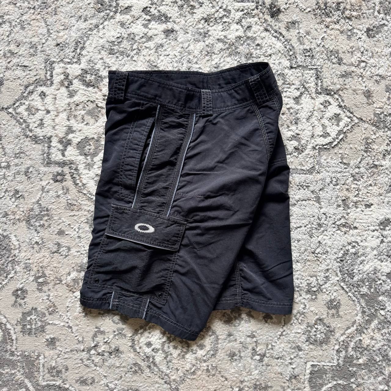 Oakley Rare Oakley Software 00s Multipocket Grey Nylon Shorts Size US 32 / EU 48 - 2 Thumbnail