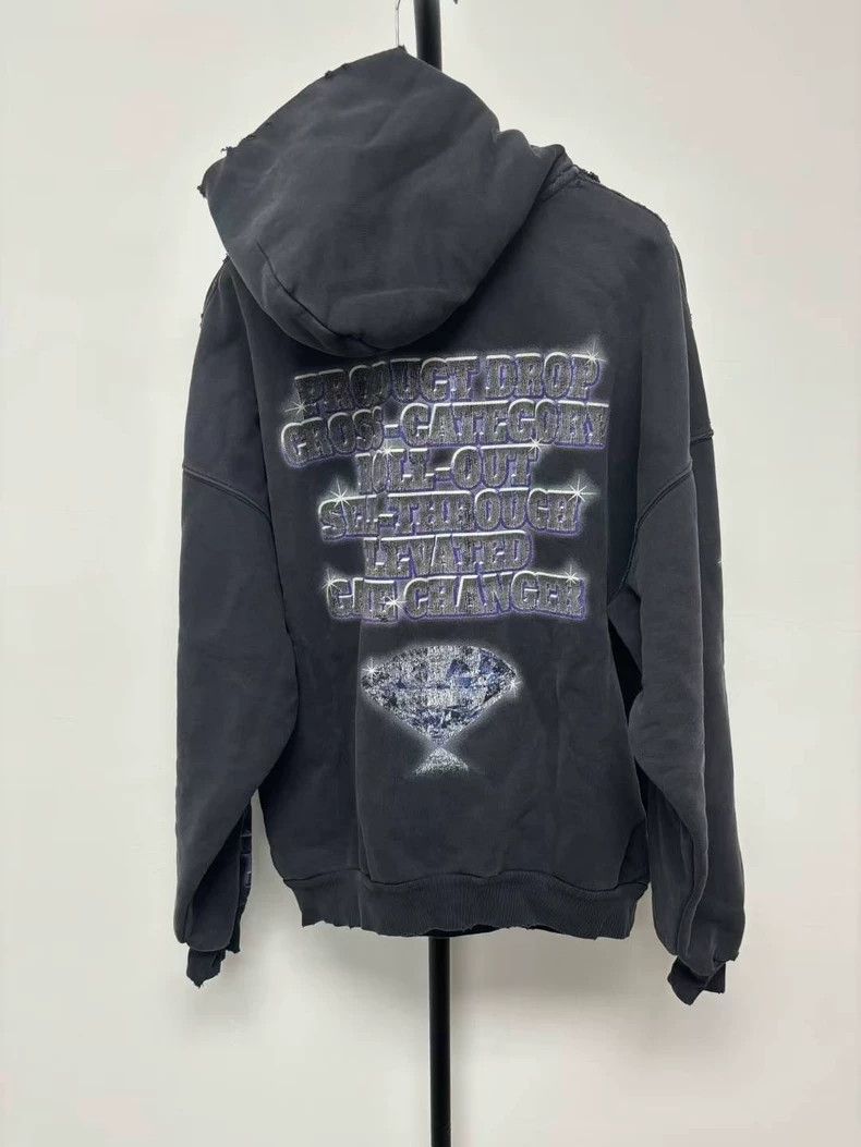 Balenciaga Balenciaga Worn Hoodie Size US S / EU 44-46 / 1 - 2 Thumbnail