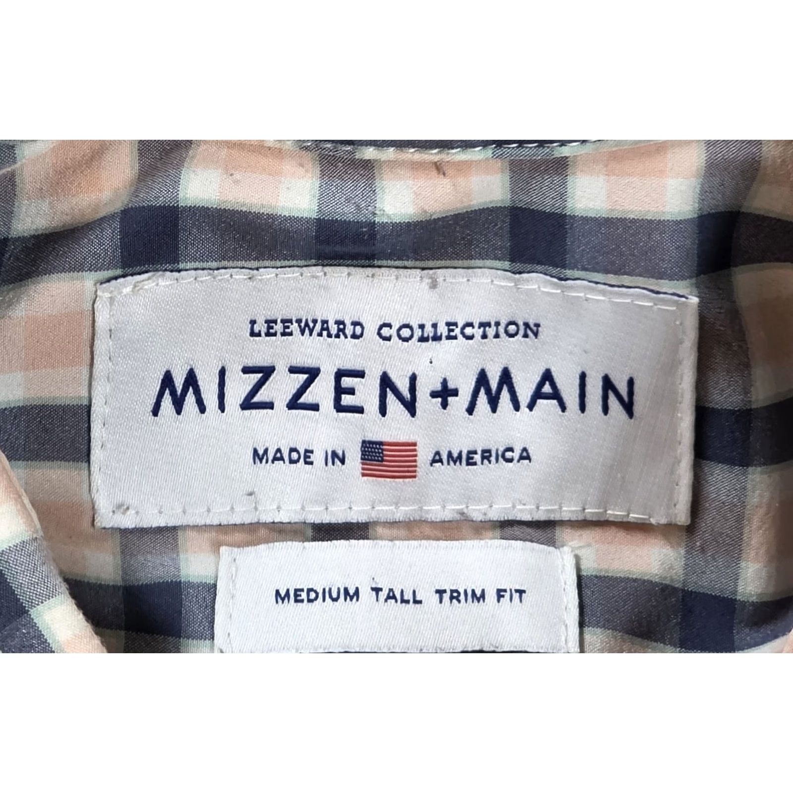 Mizzen+Main Mizzen+Main Leeward Button Up Shirt MT Slim Check Blue Pink Gingham Size US M / EU 48-50 / 2 - 7 Thumbnail